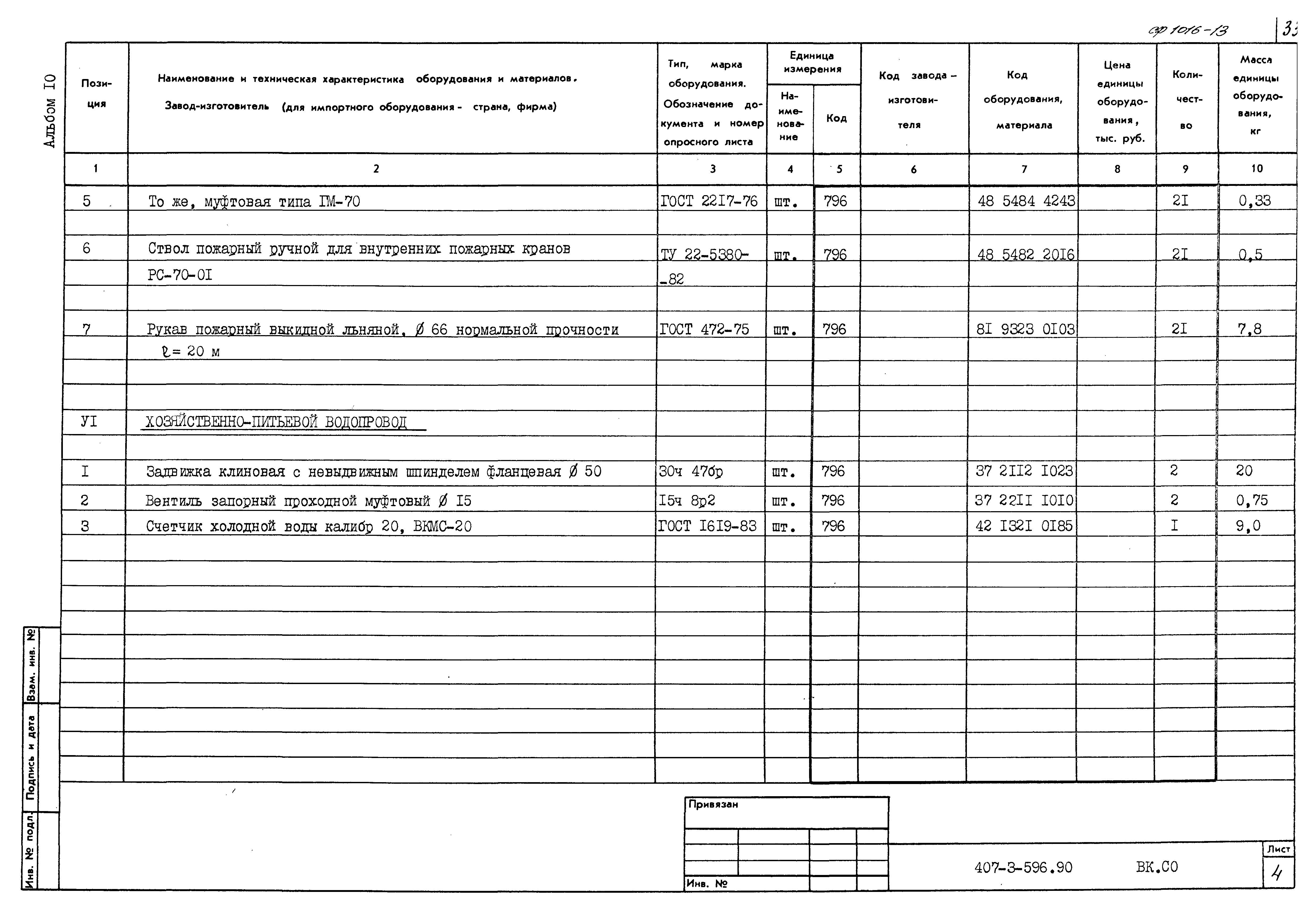 Типовой проект 407-3-596.90