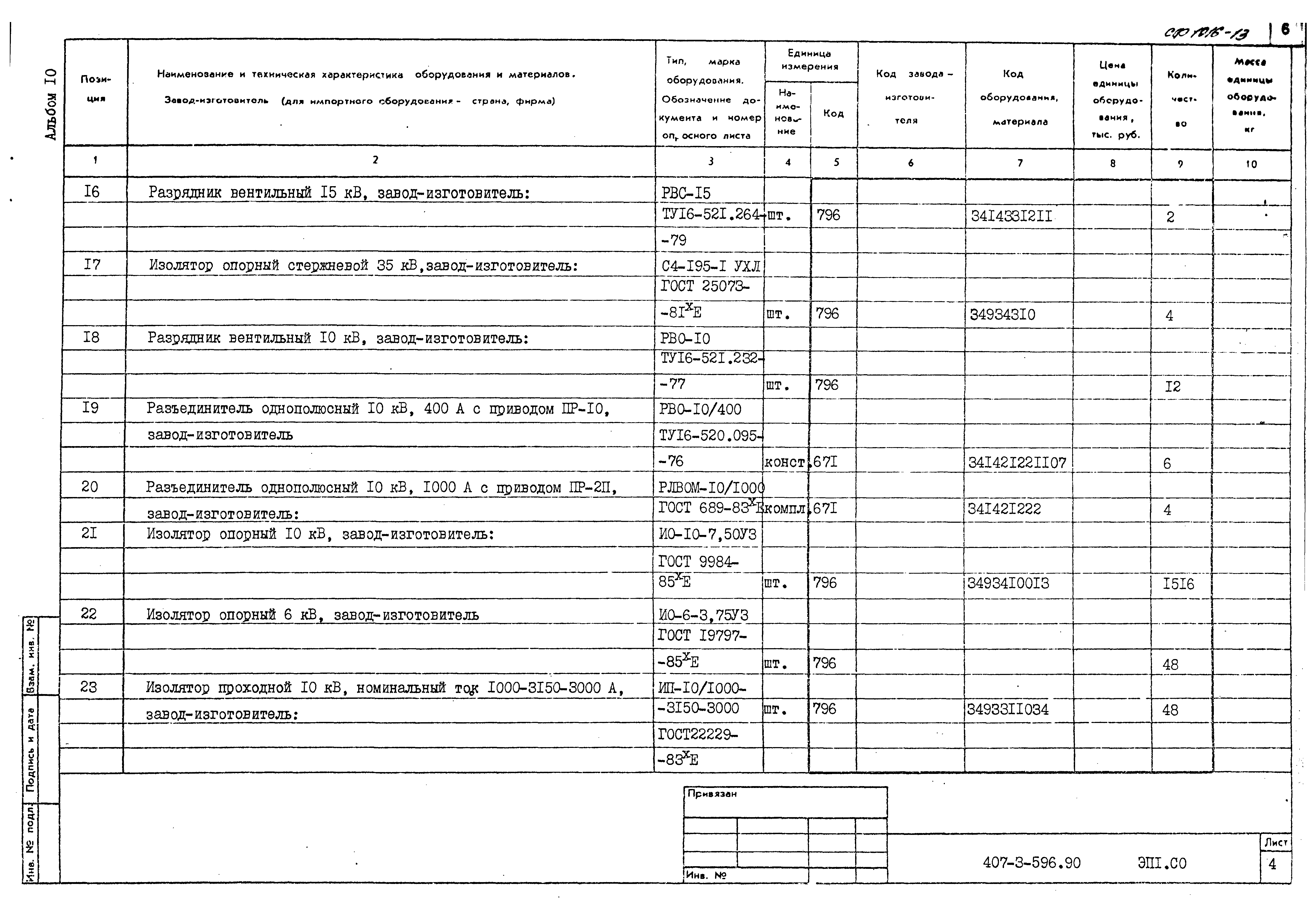 Типовой проект 407-3-596.90
