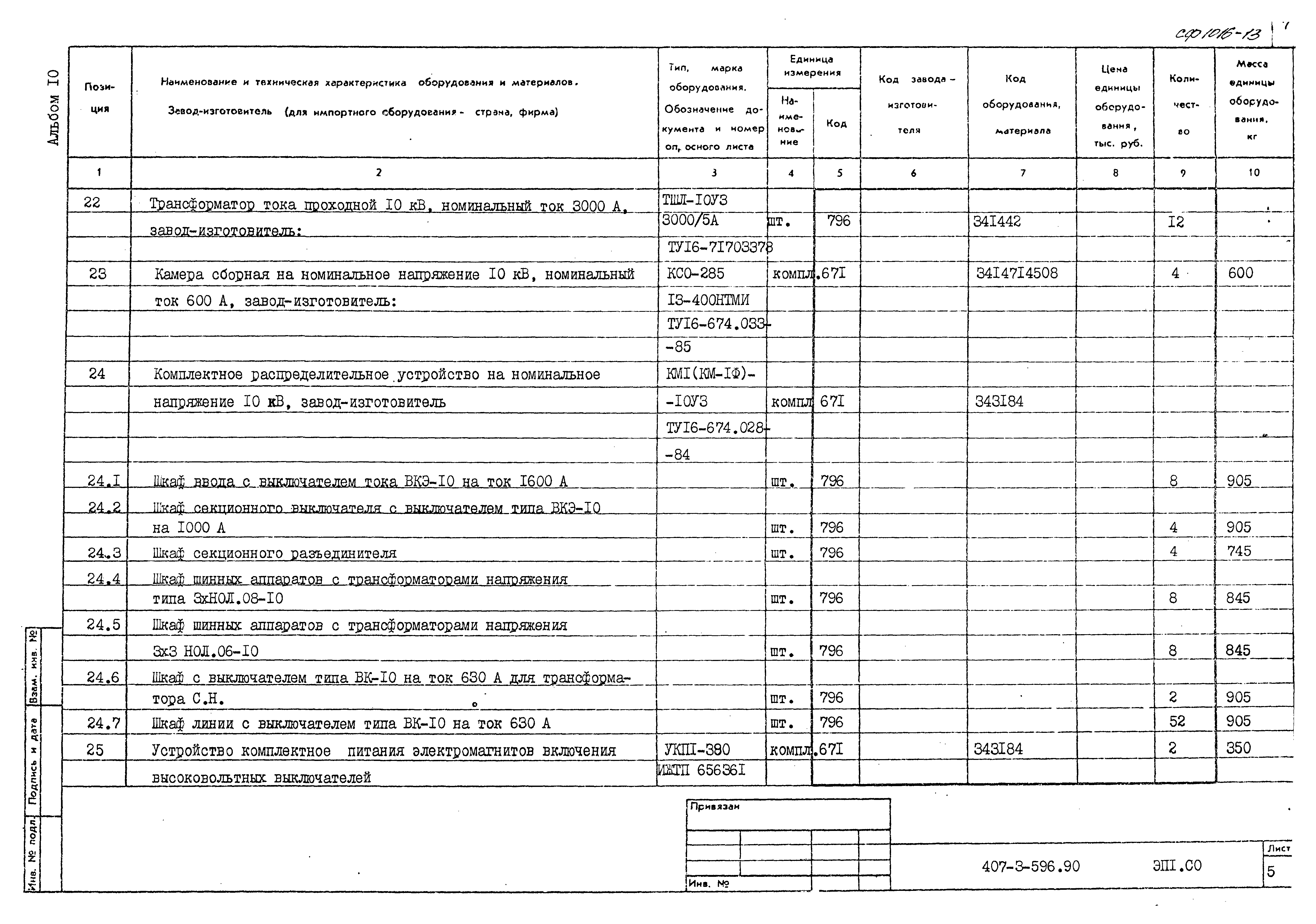 Типовой проект 407-3-596.90