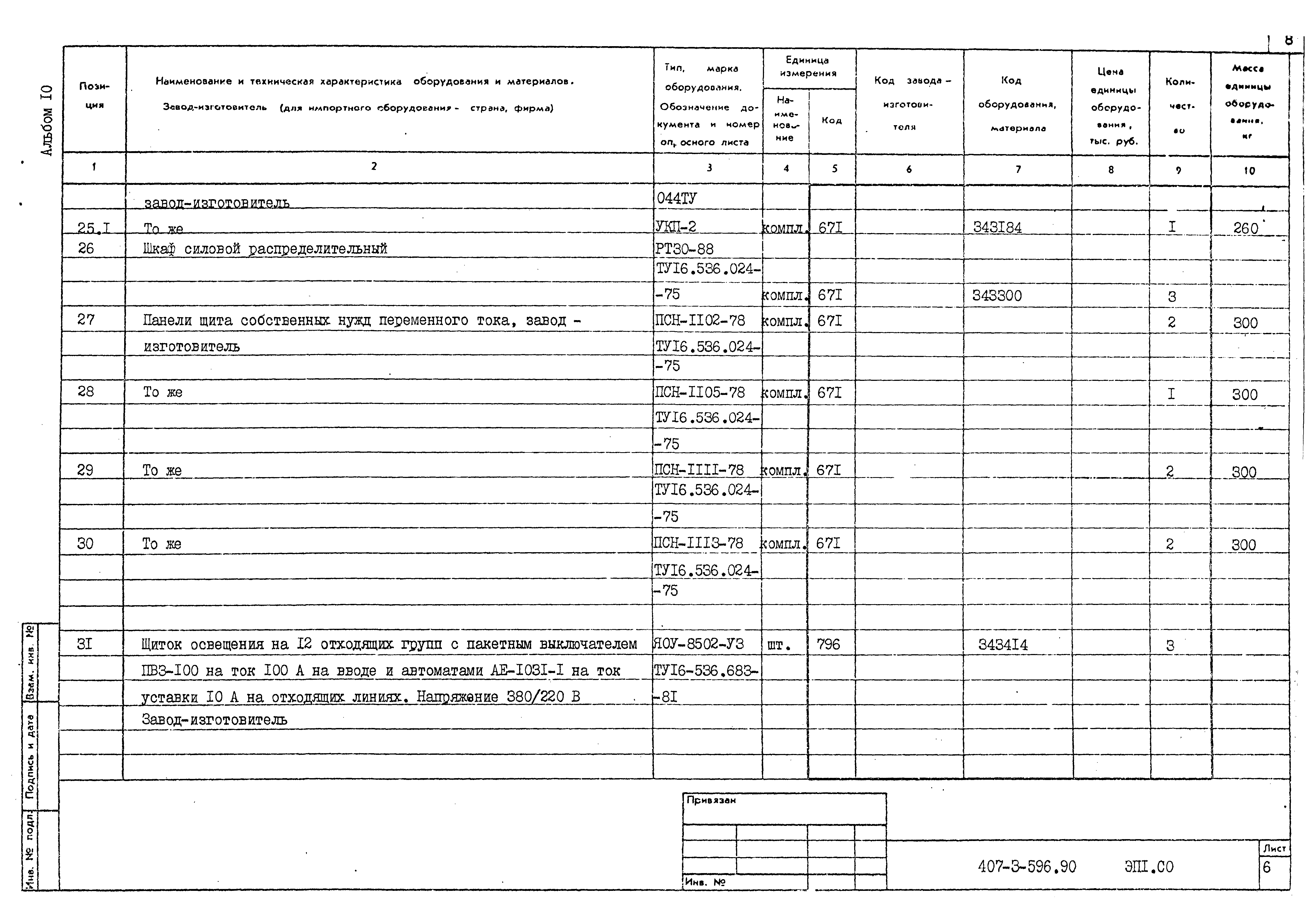 Типовой проект 407-3-596.90