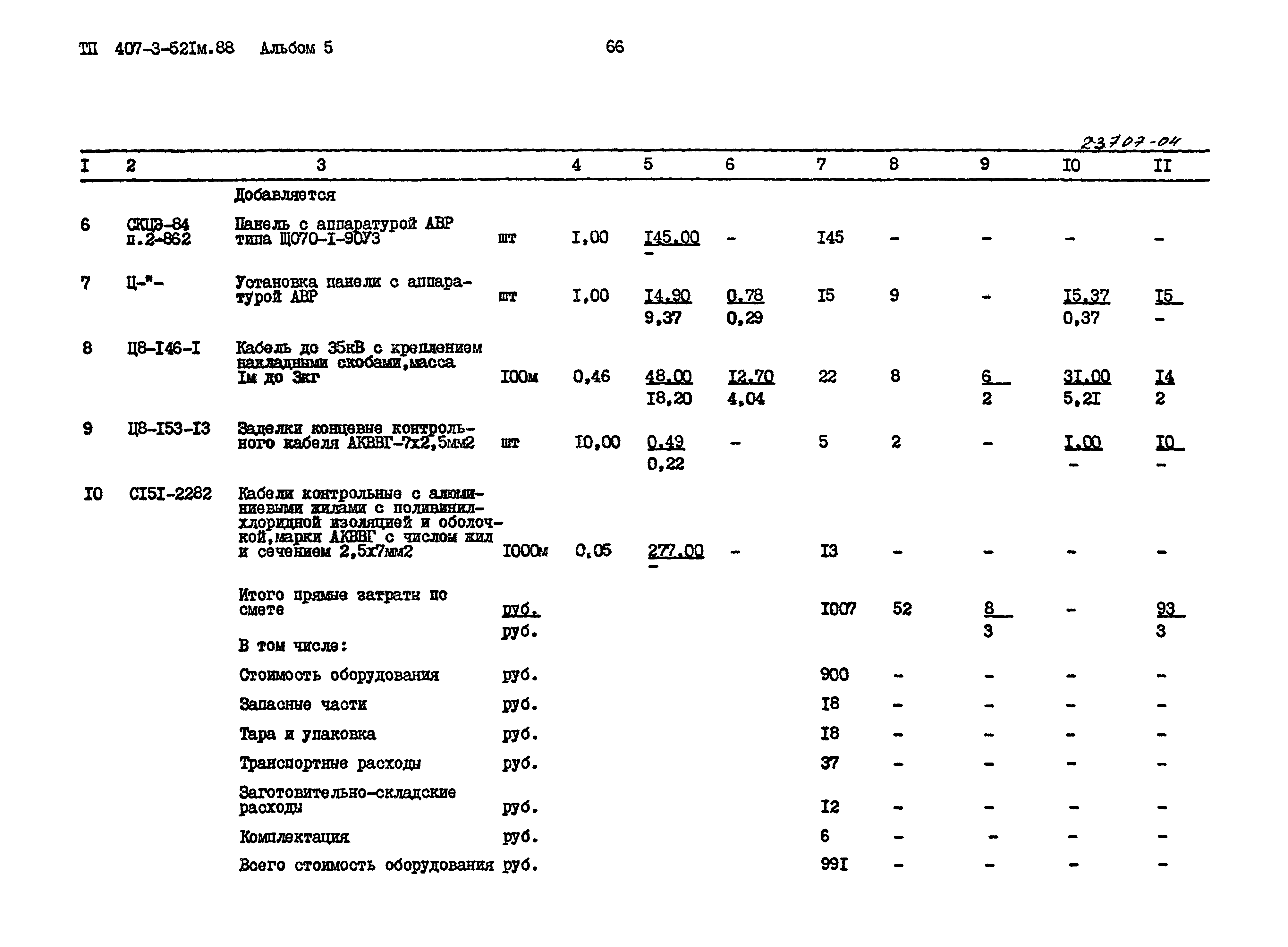 Типовой проект 407-3-521м.88