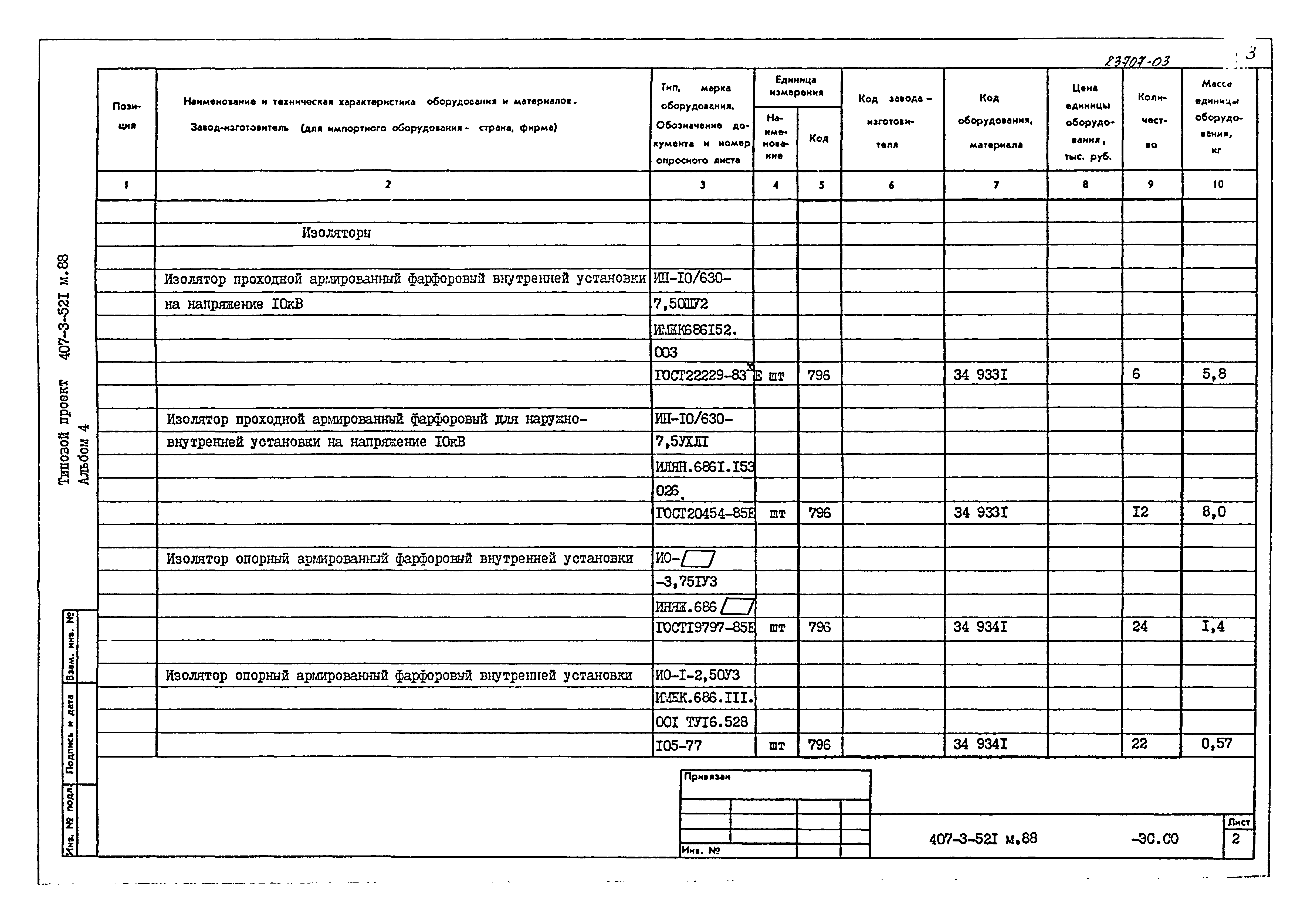 Типовой проект 407-3-521м.88