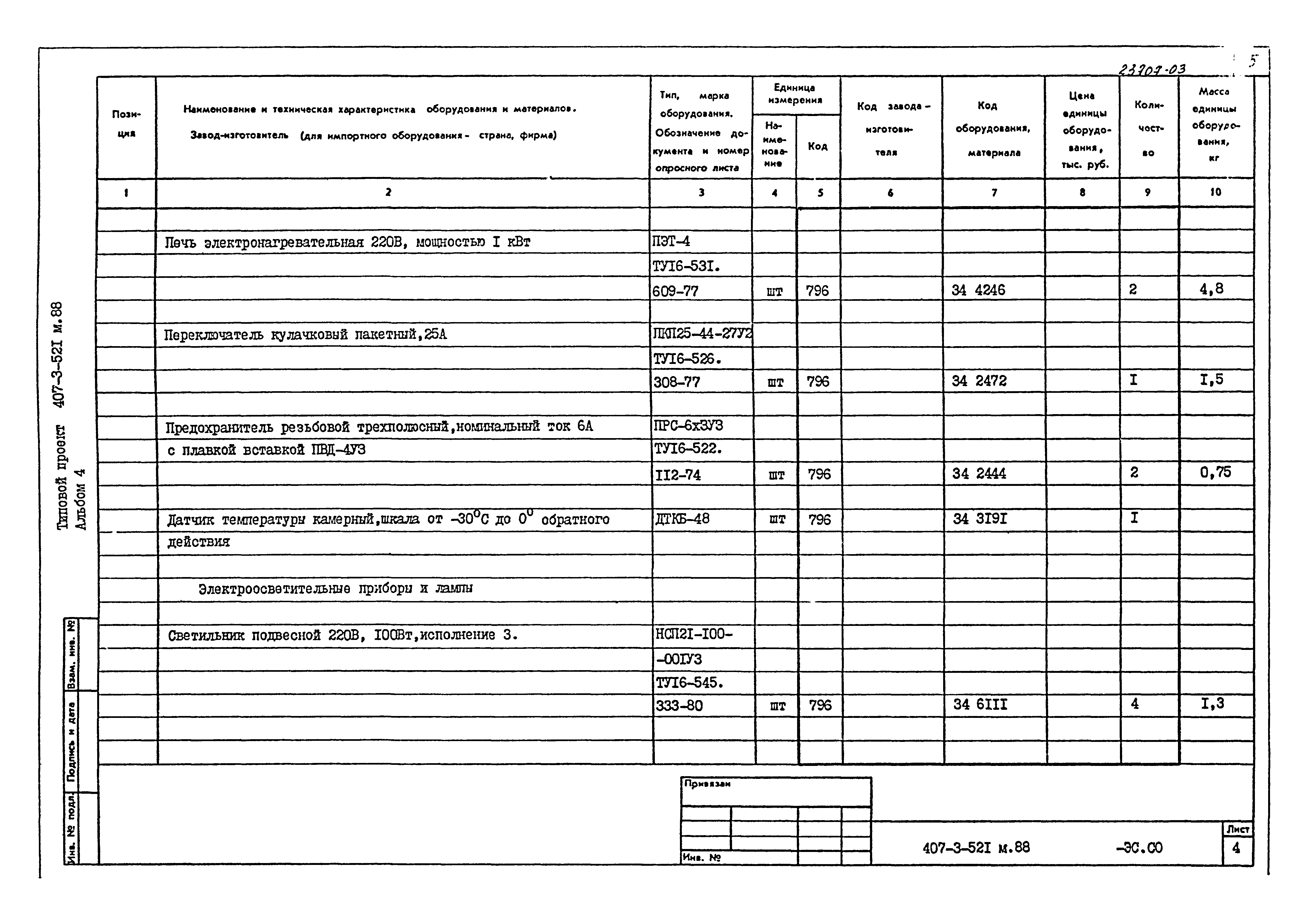 Типовой проект 407-3-521м.88