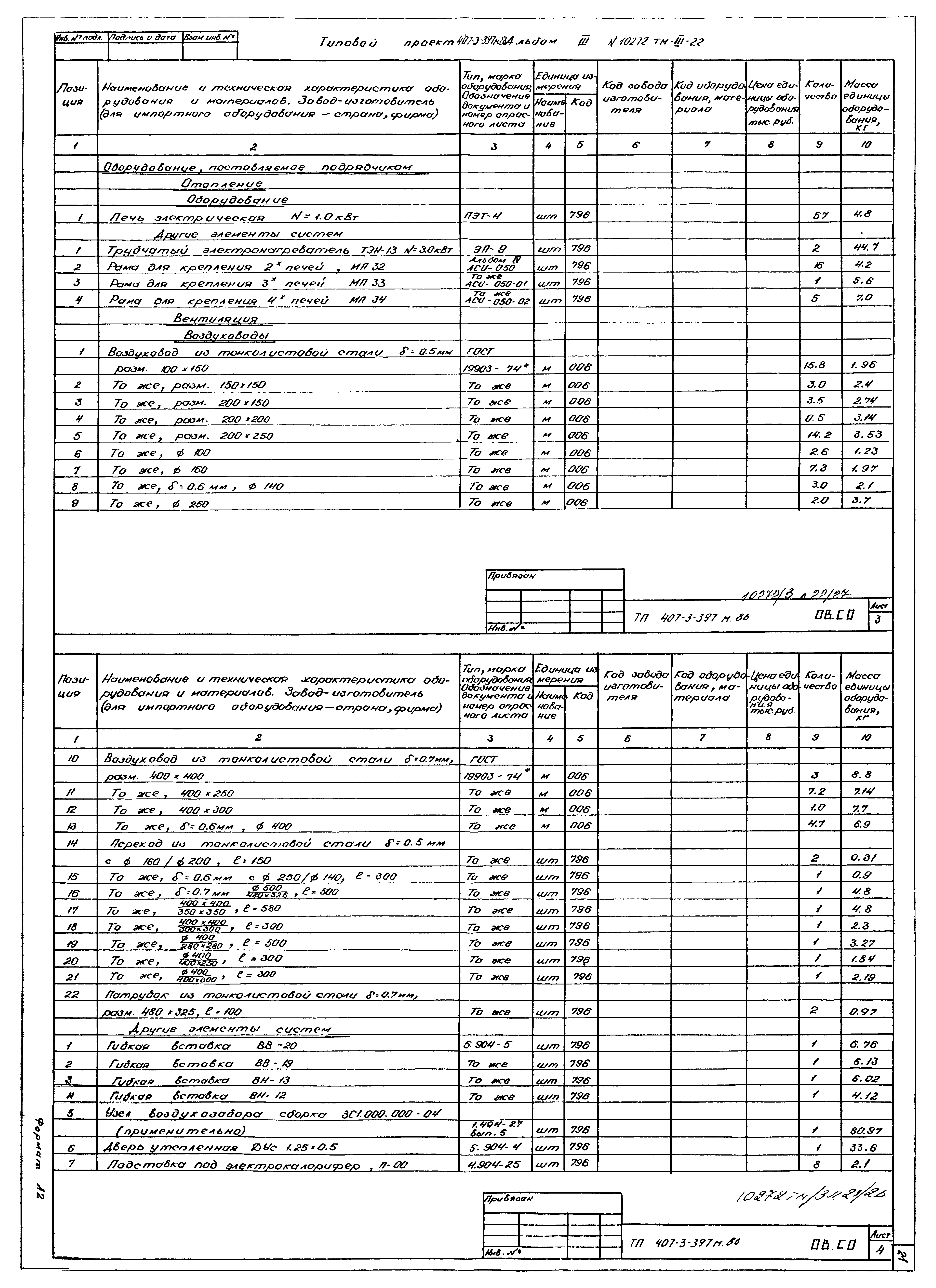 Типовой проект 407-3-397м.86
