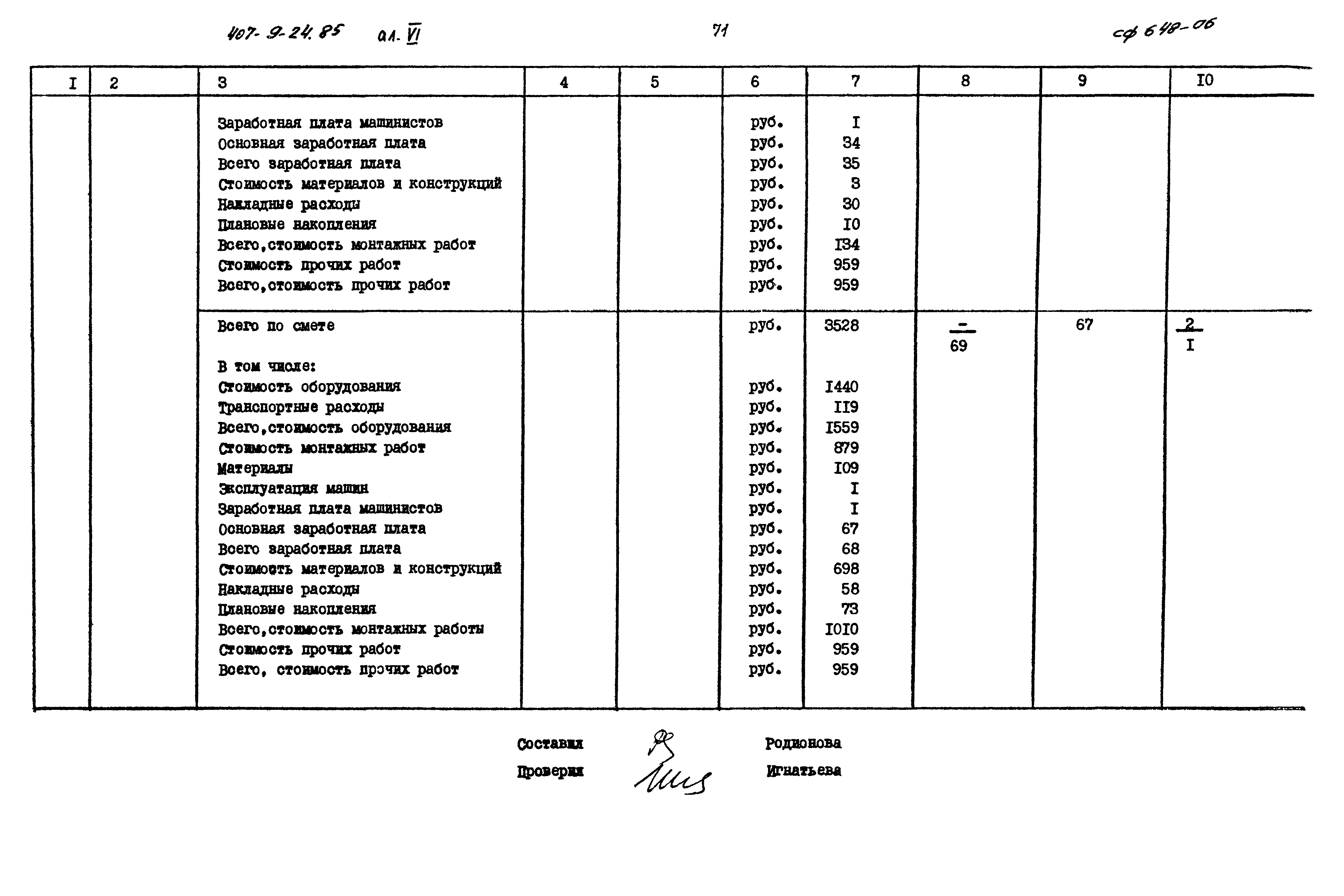 Типовой проект 407-9-24.85