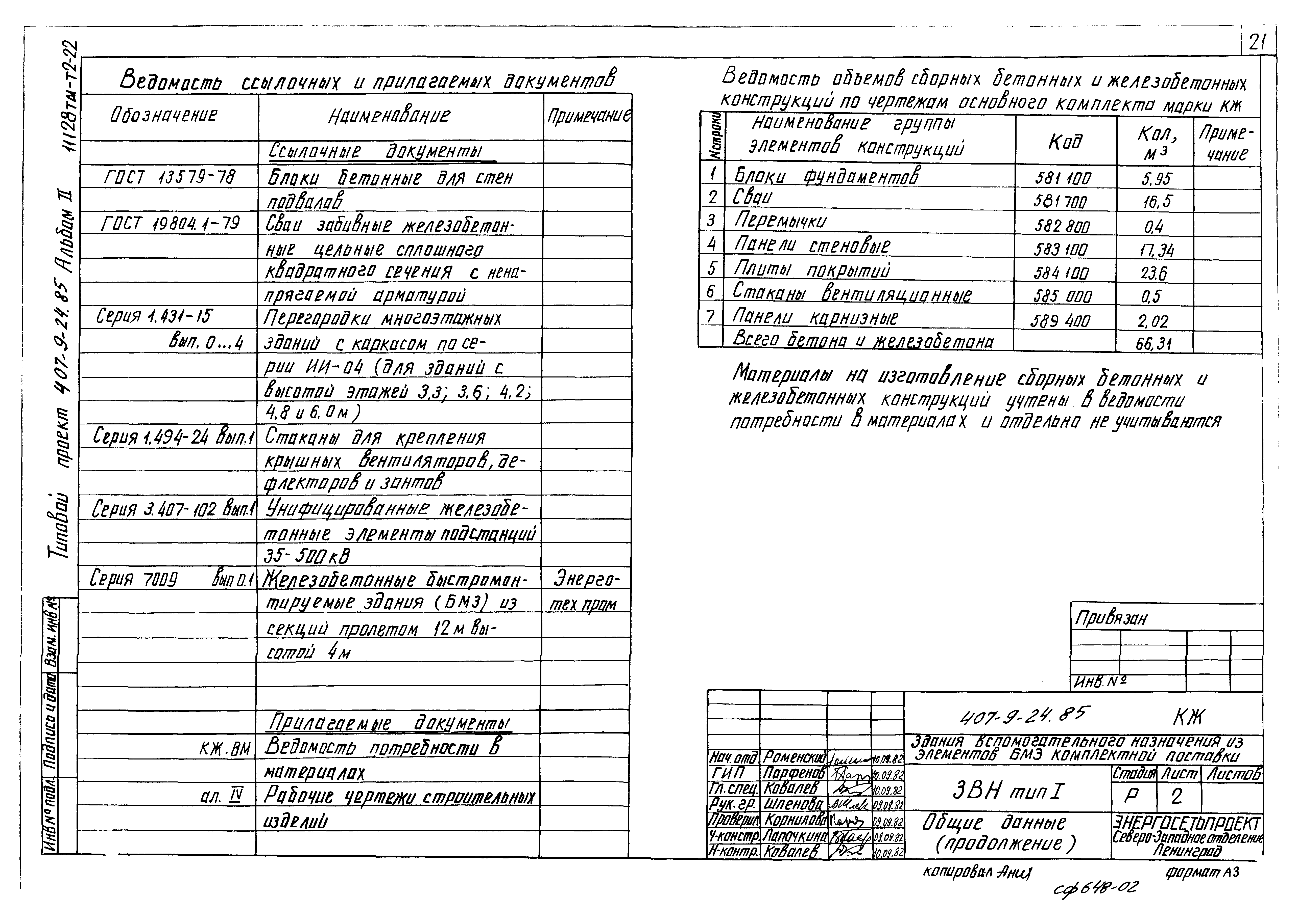 Типовой проект 407-9-24.85
