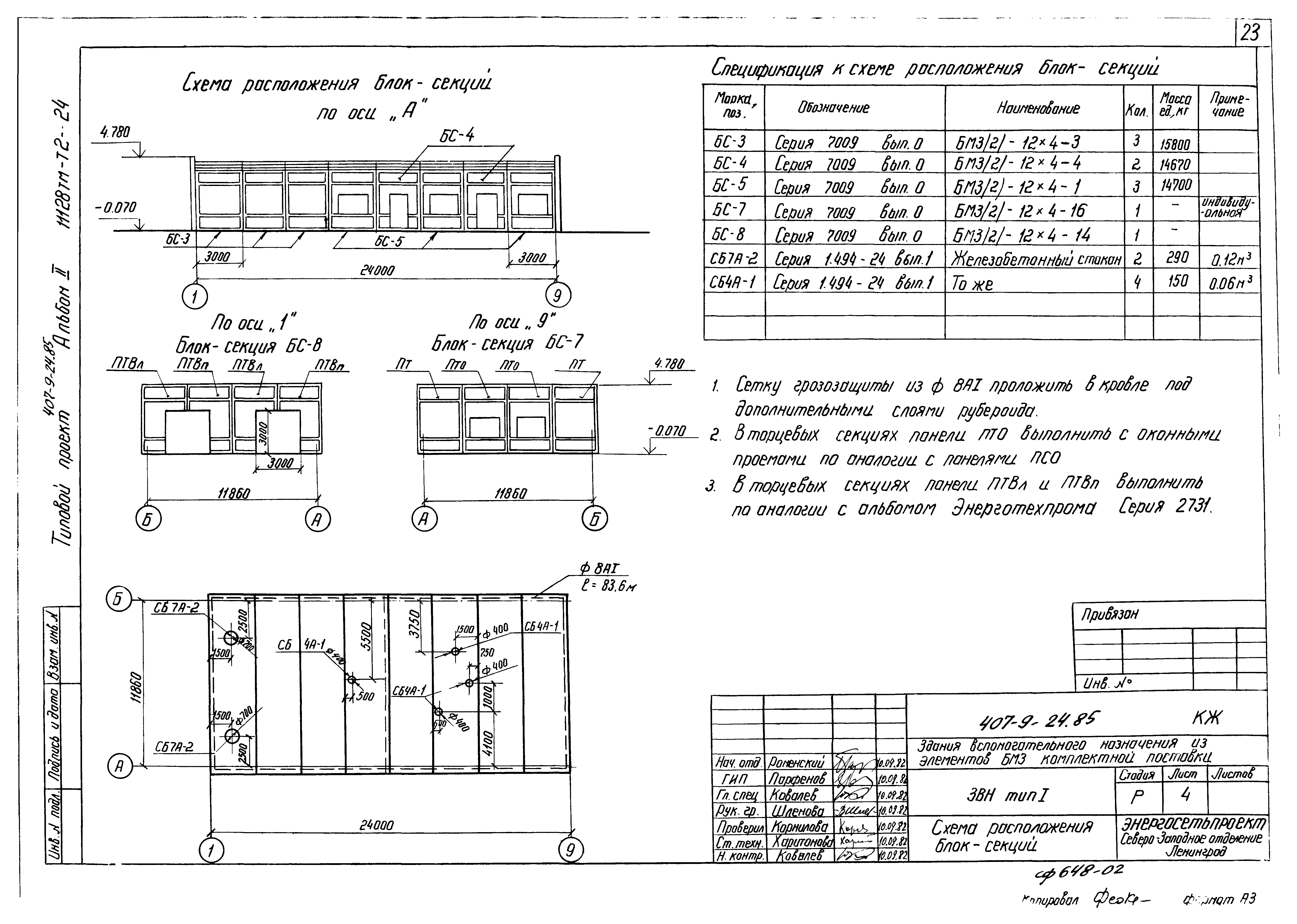 Типовой проект 407-9-24.85