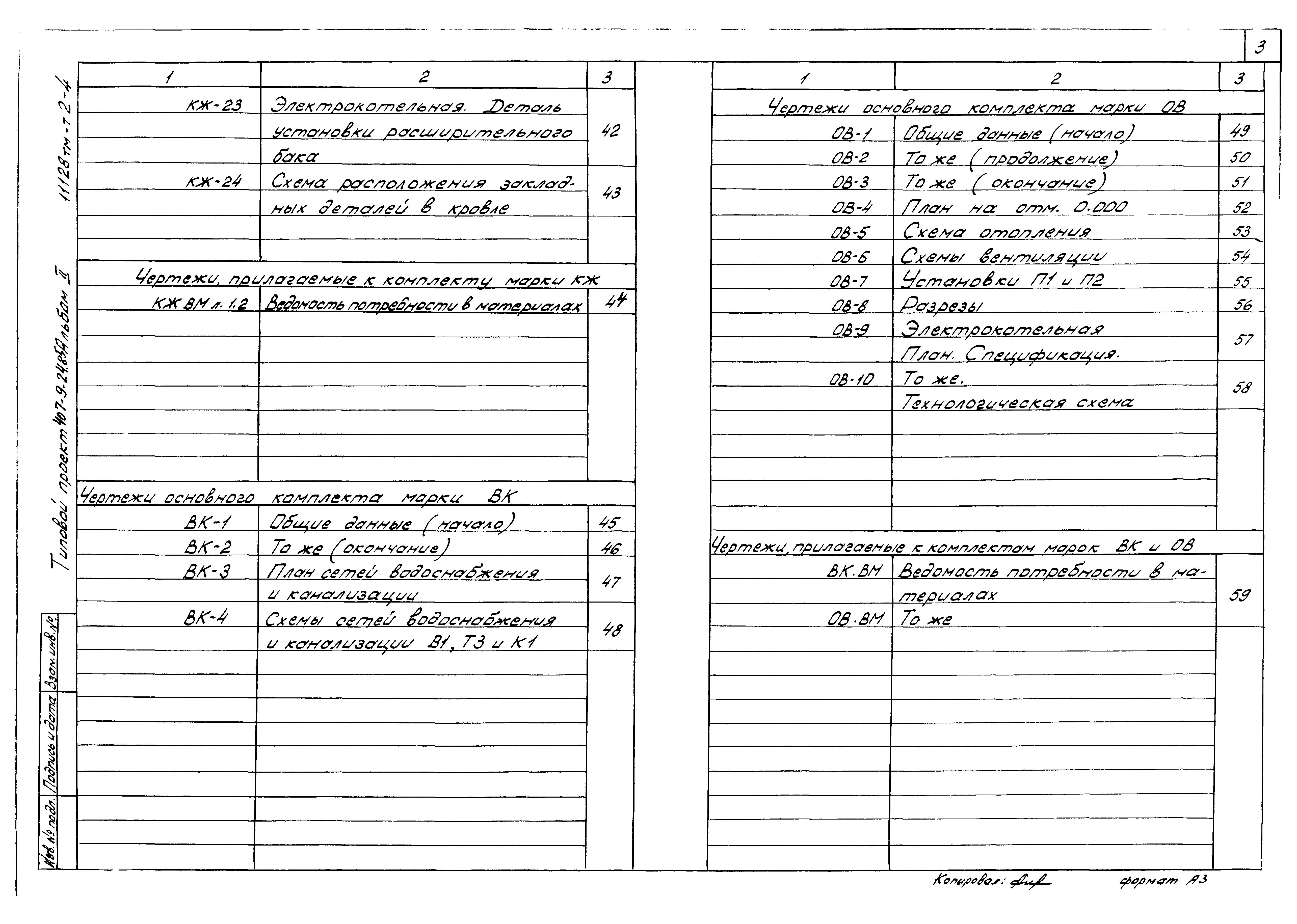 Типовой проект 407-9-24.85