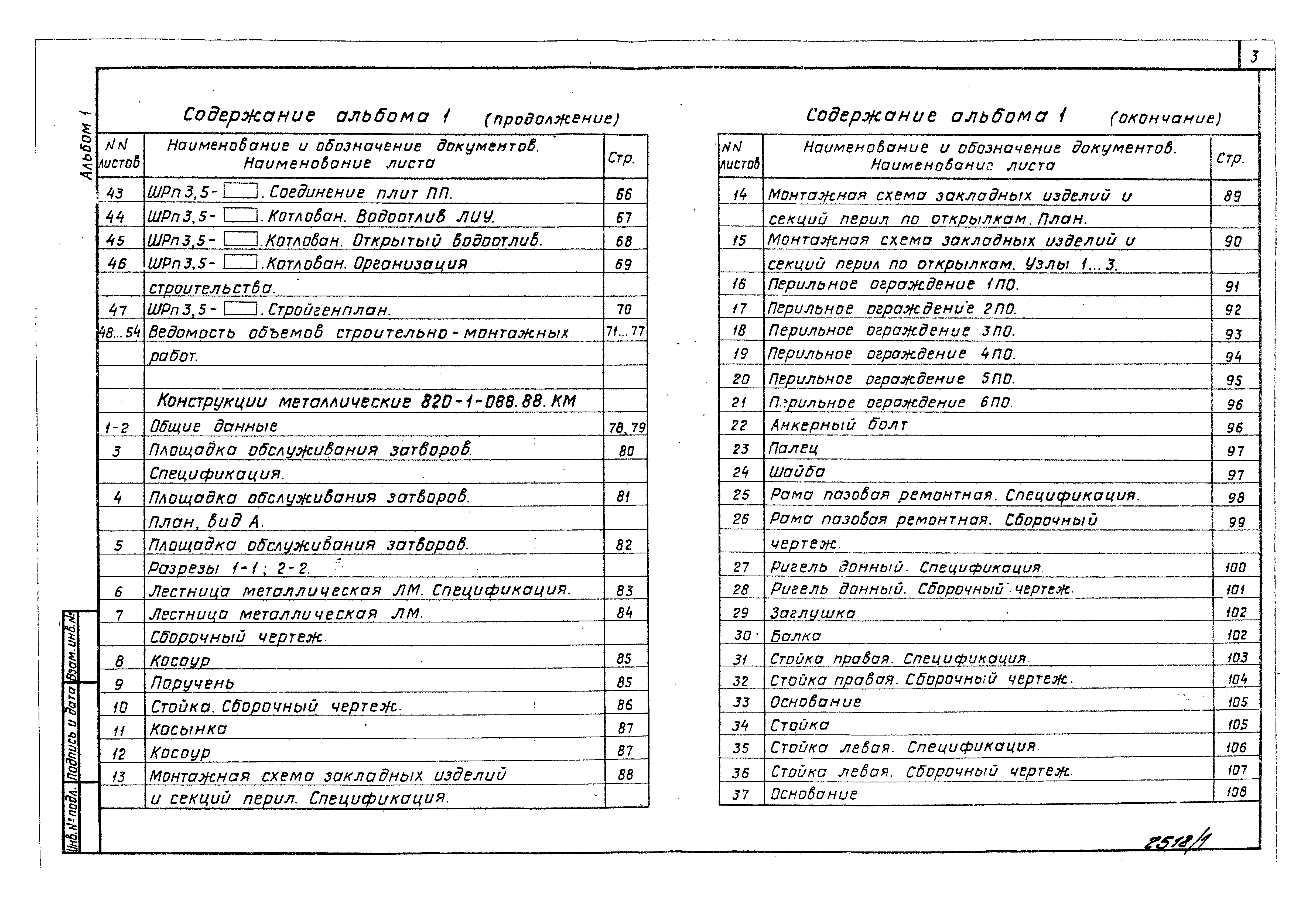 Типовые проектные решения 820-1-088.88