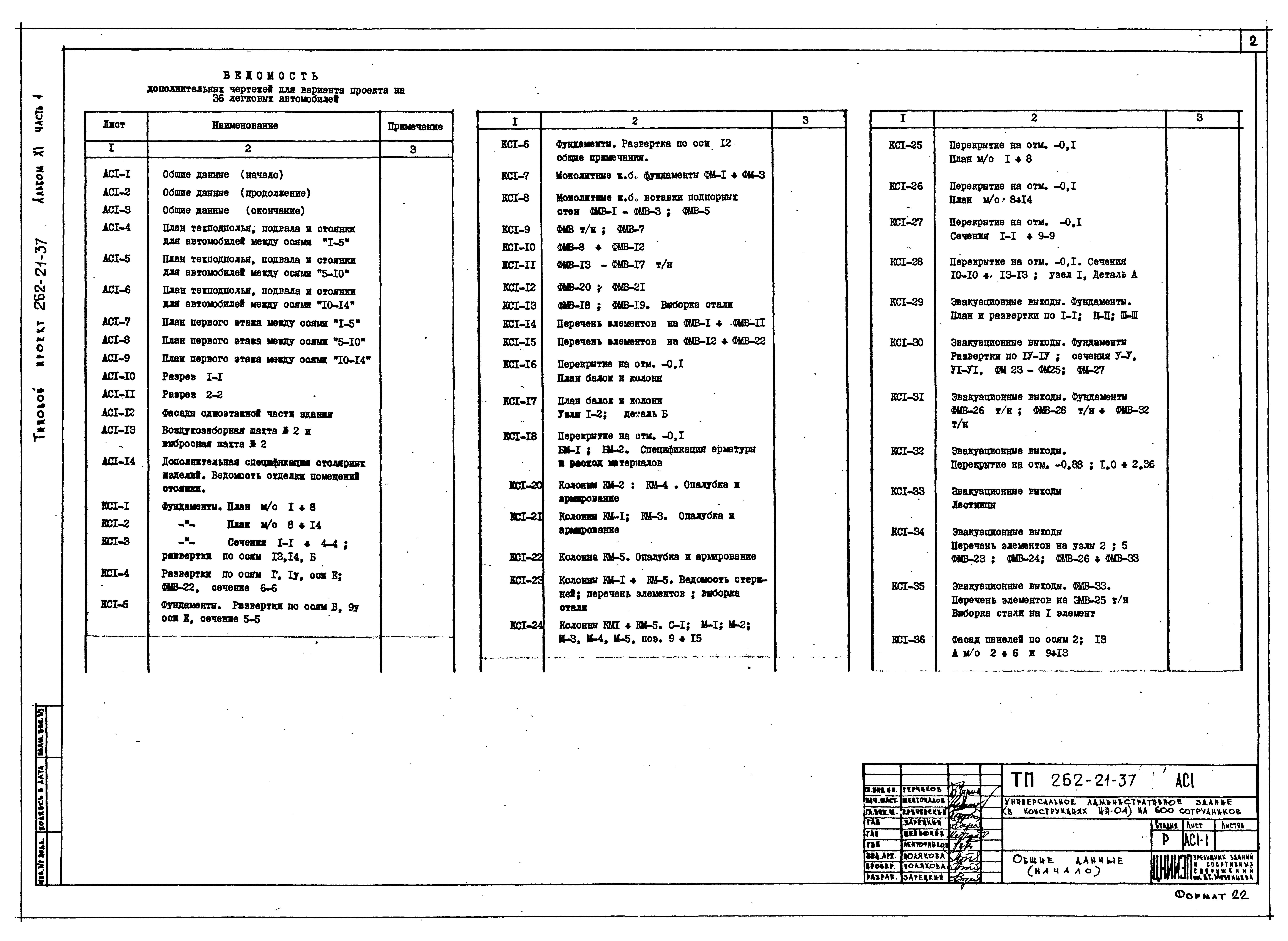 Типовой проект 262-21-37