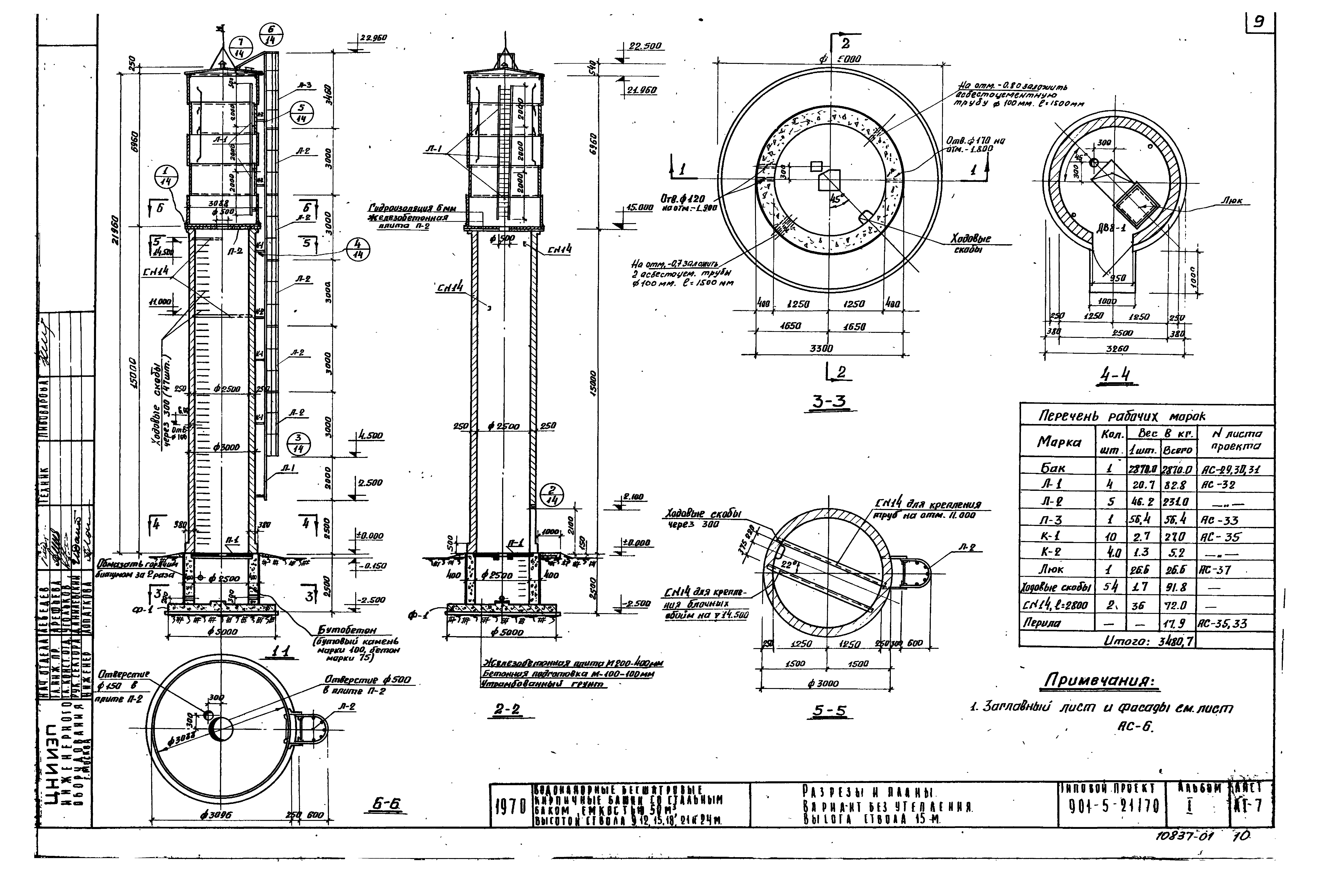 Типовой проект 901-5-21/70