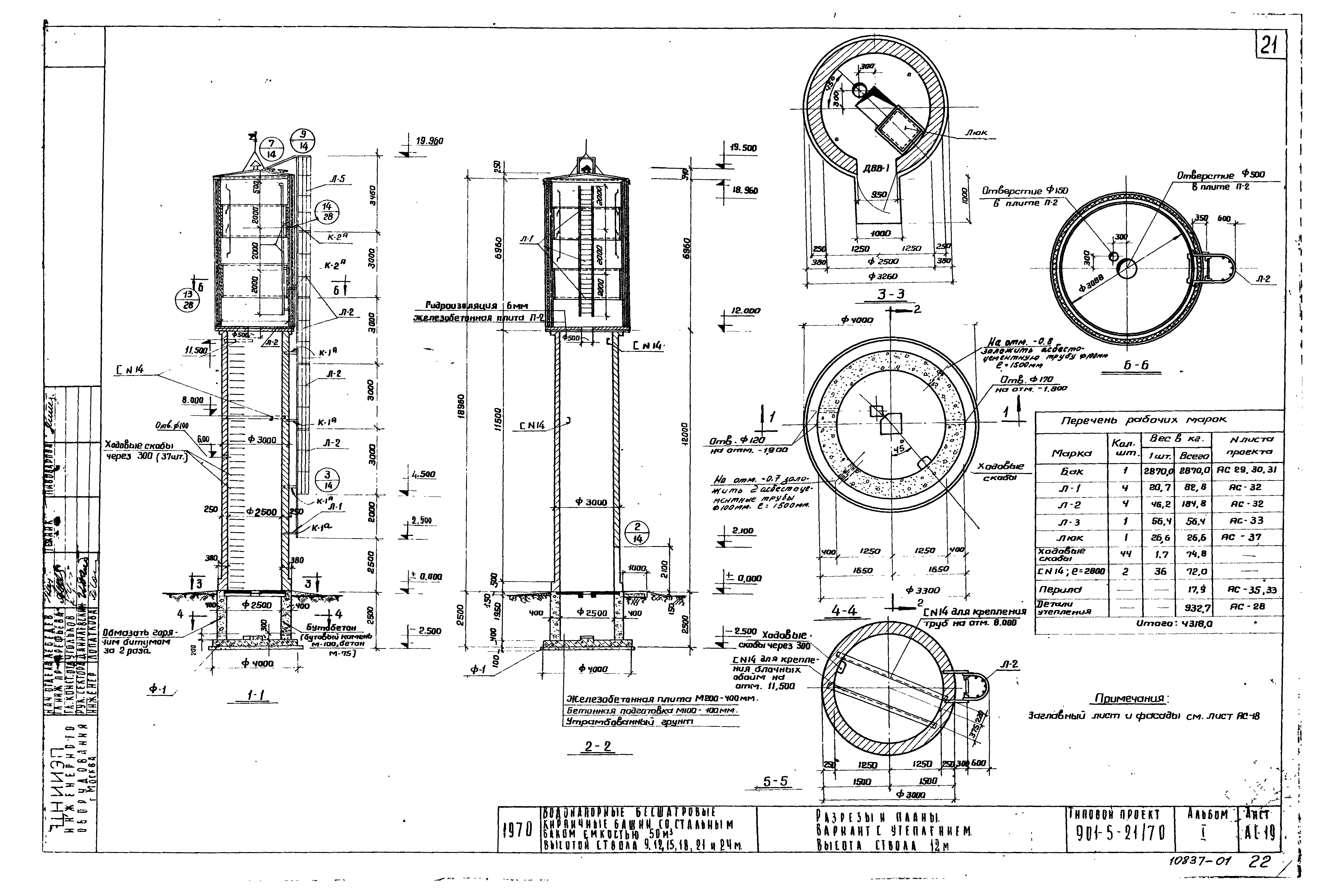 Типовой проект 901-5-21/70