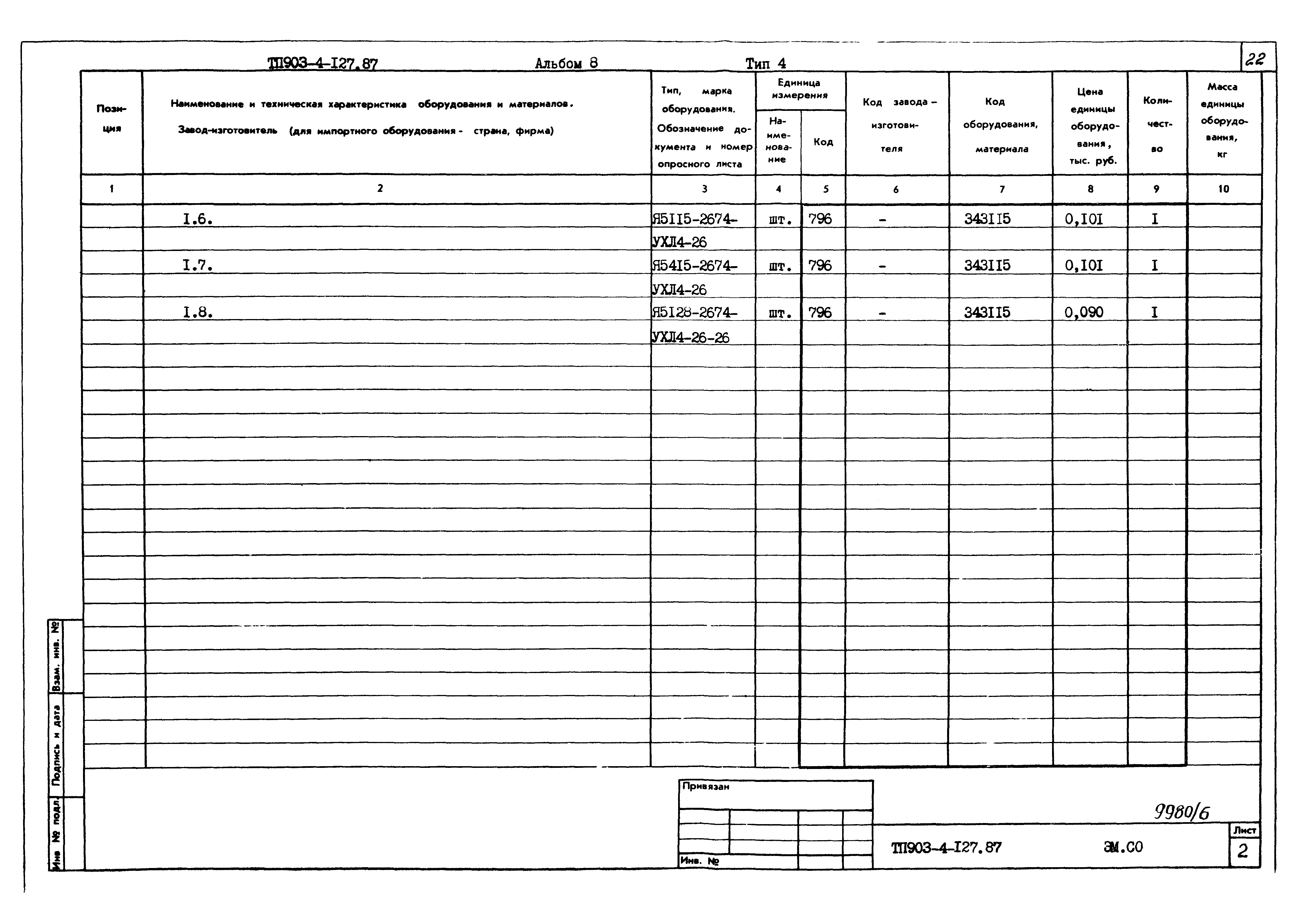 Типовой проект 903-4-127.87