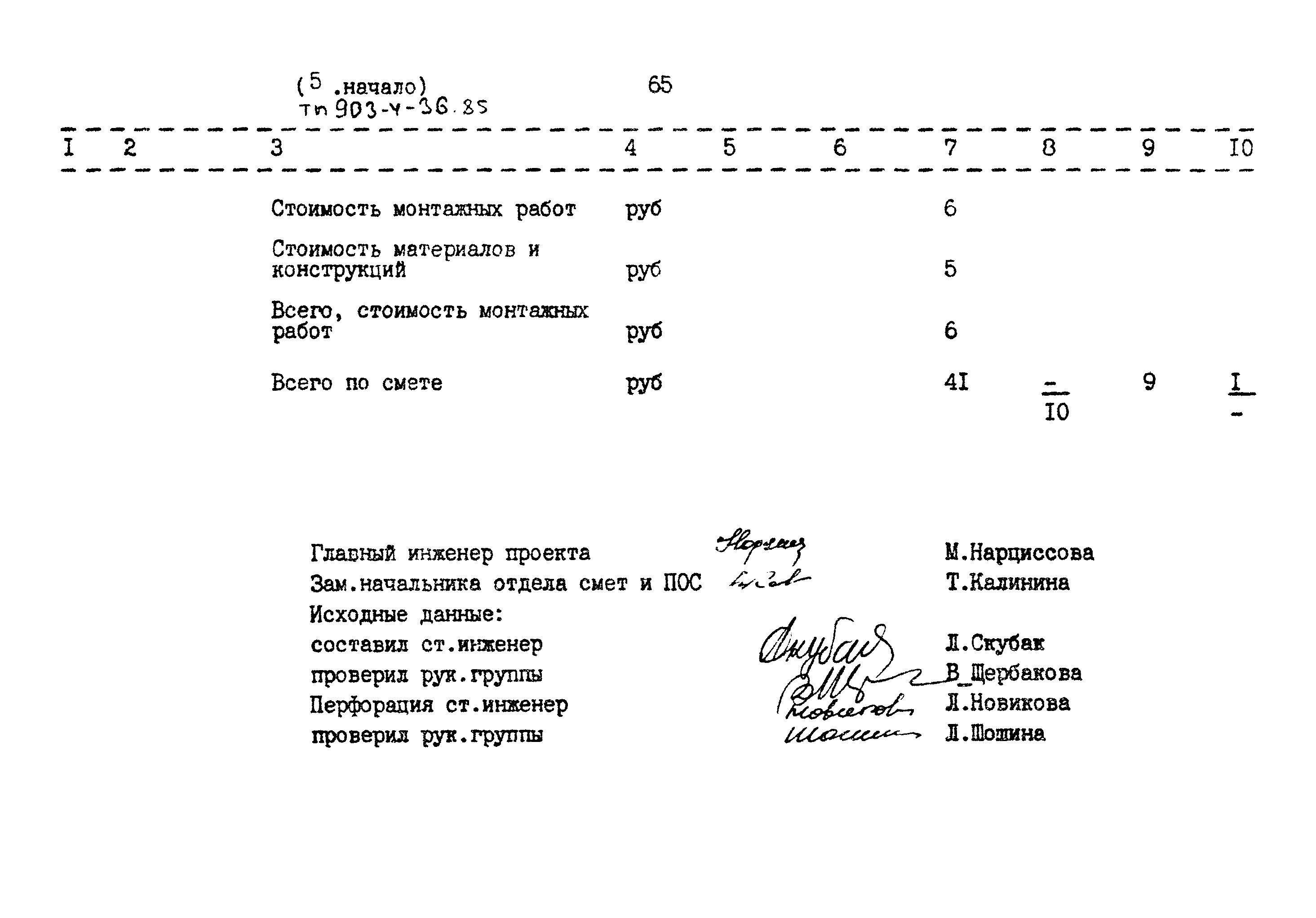 Типовой проект 903-4-36.85