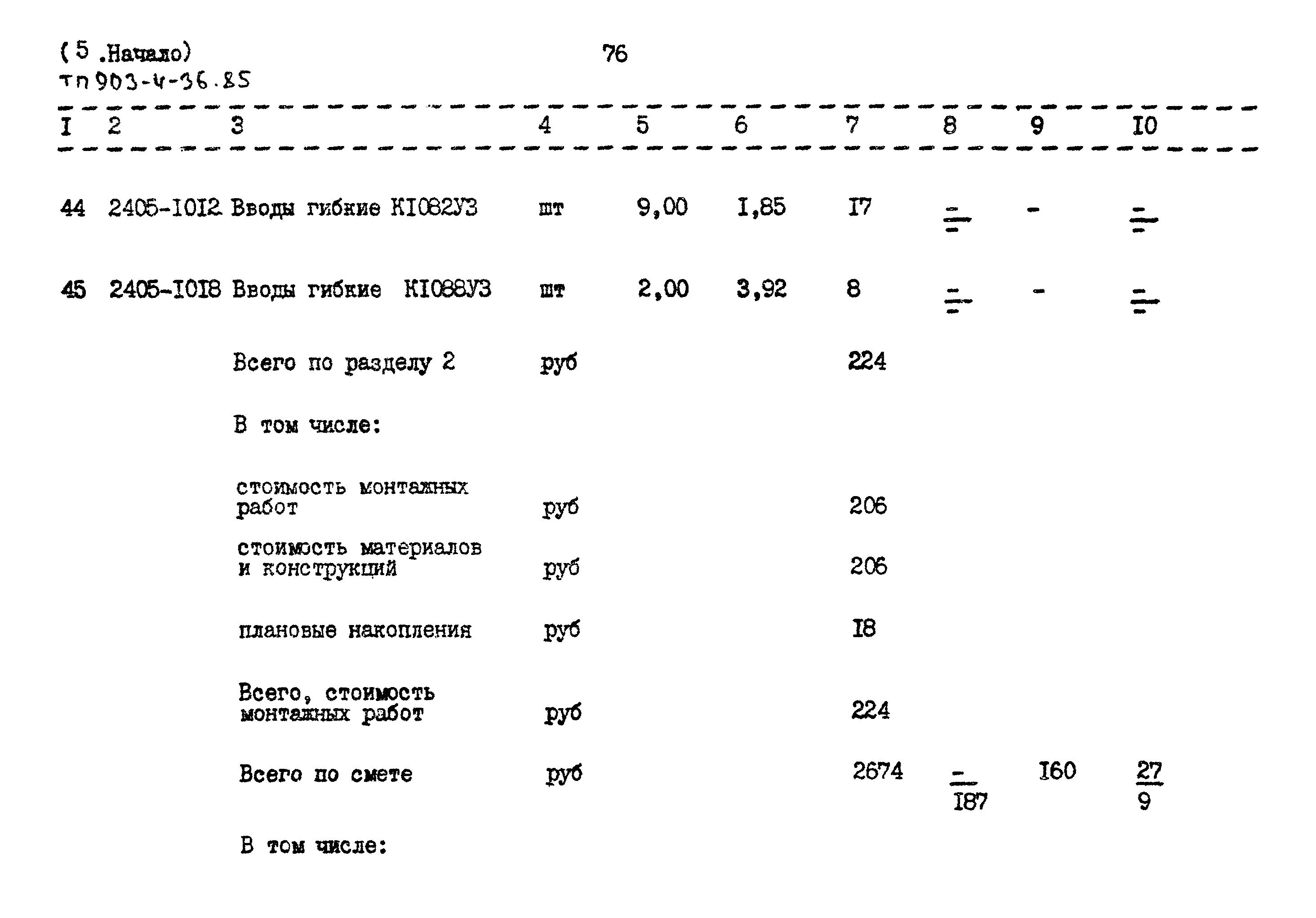 Типовой проект 903-4-36.85