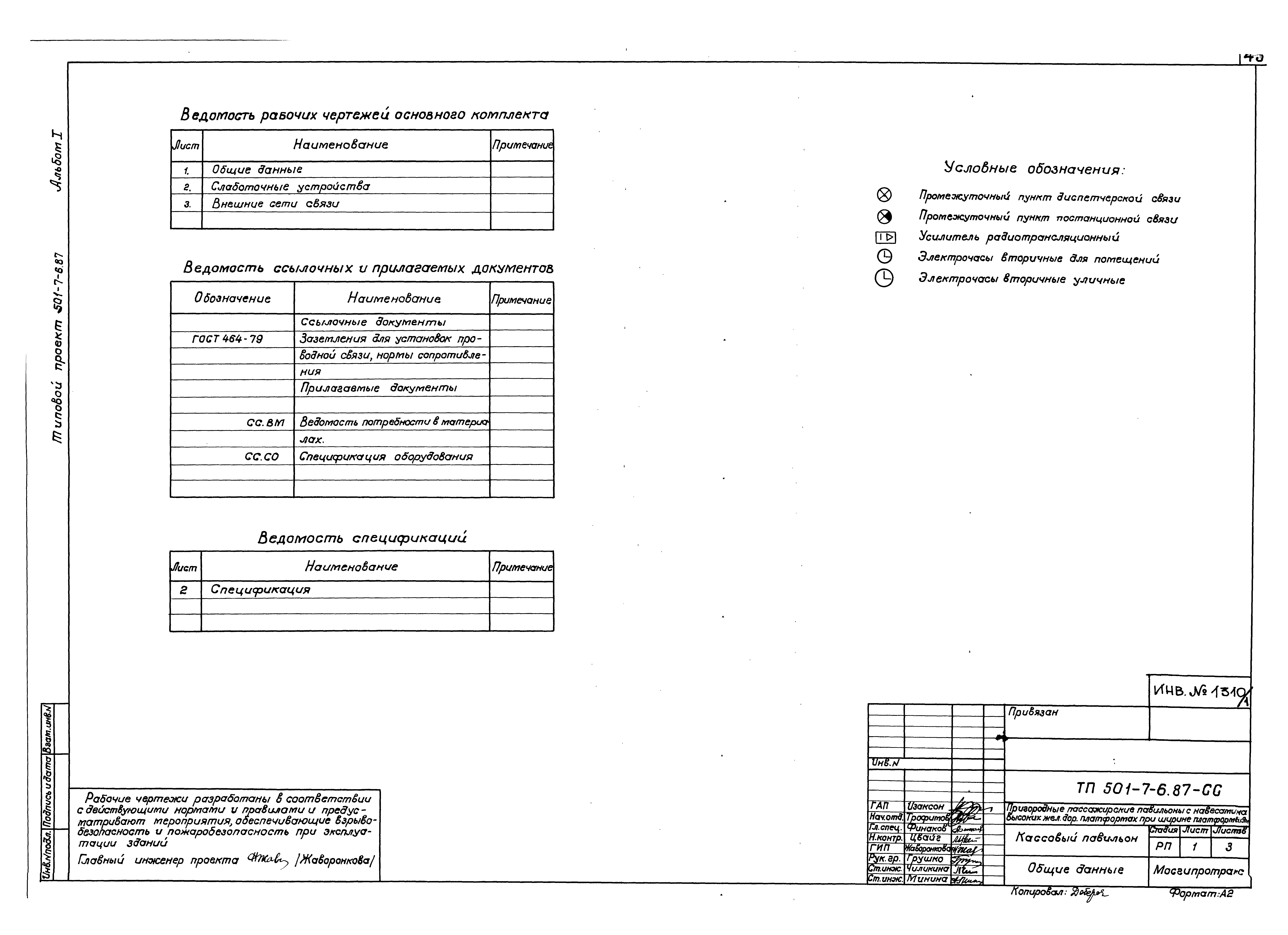 Типовой проект 501-7-6.87
