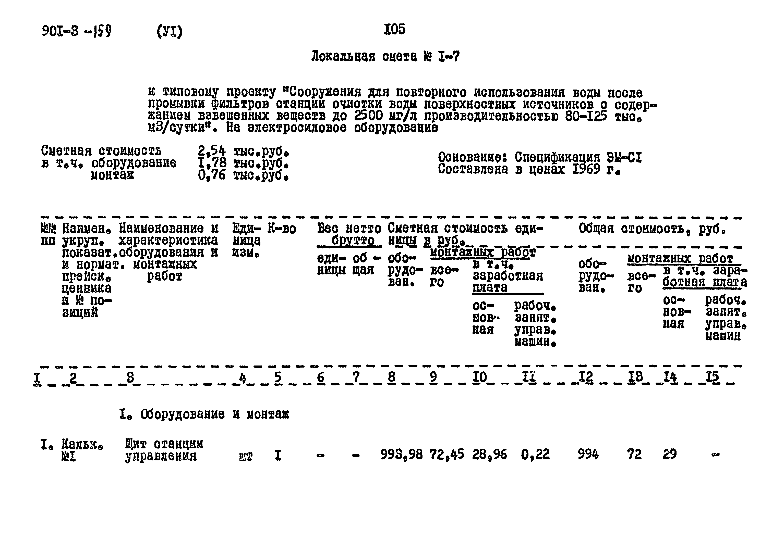 Типовой проект 901-3-159