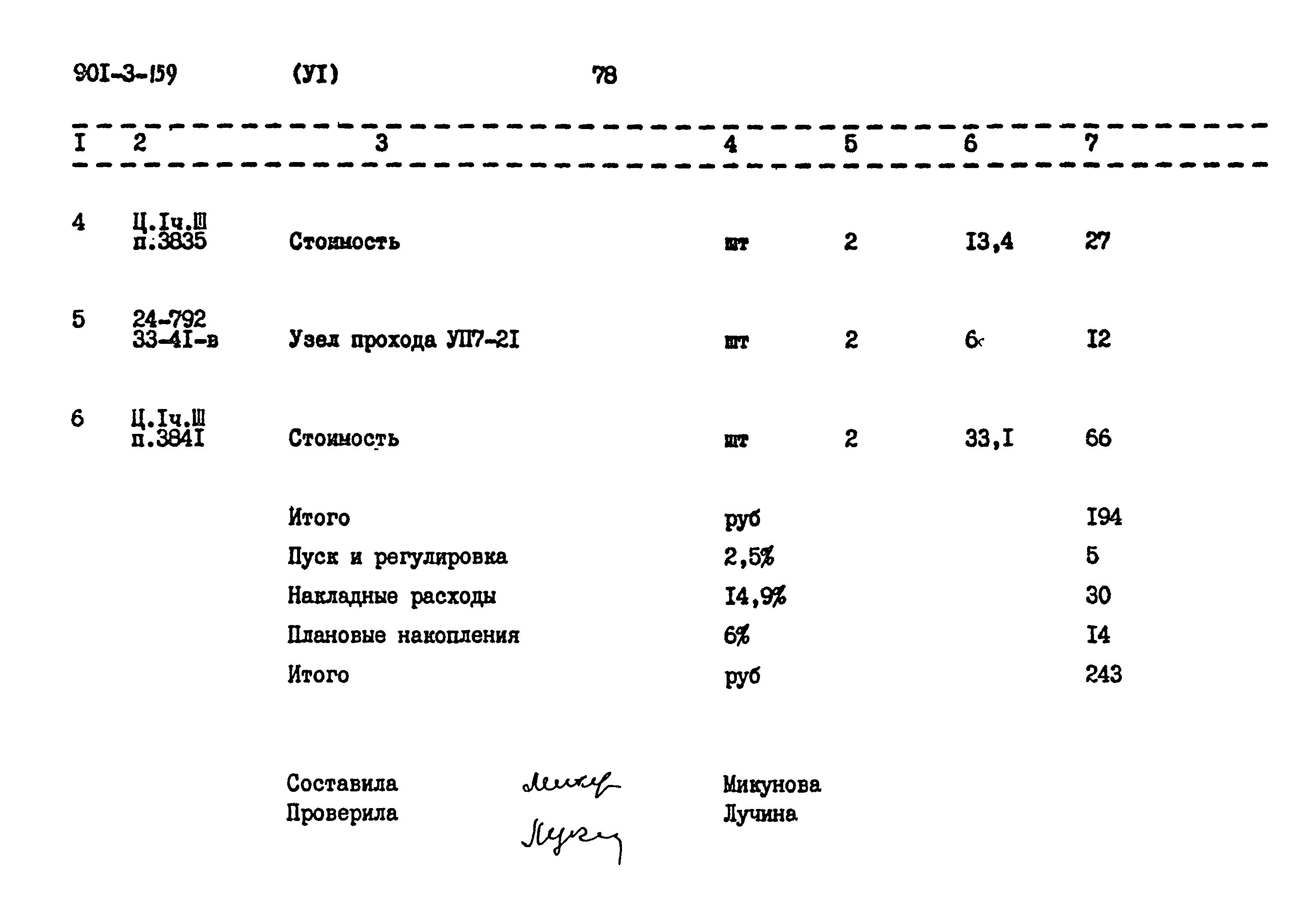 Типовой проект 901-3-159