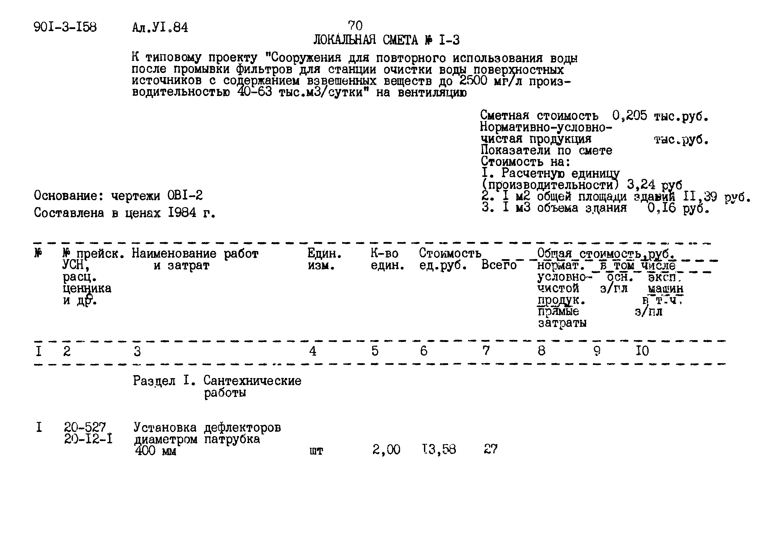 Типовой проект 901-3-158