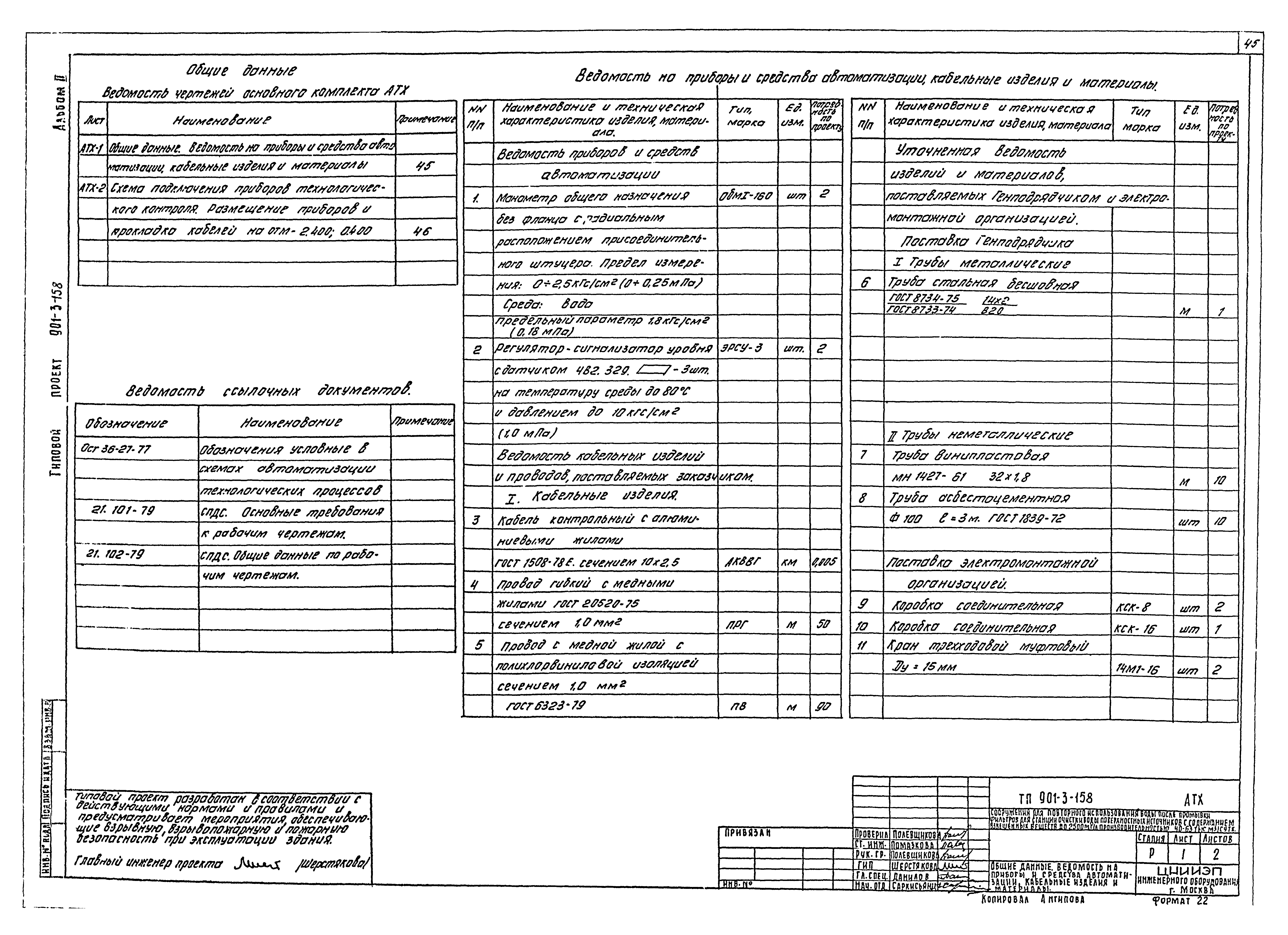 Типовой проект 901-3-158