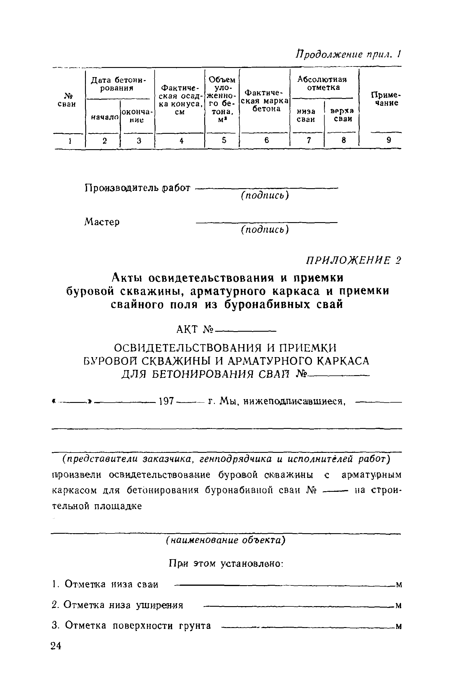 Паспорт на каркасы арматурные образец