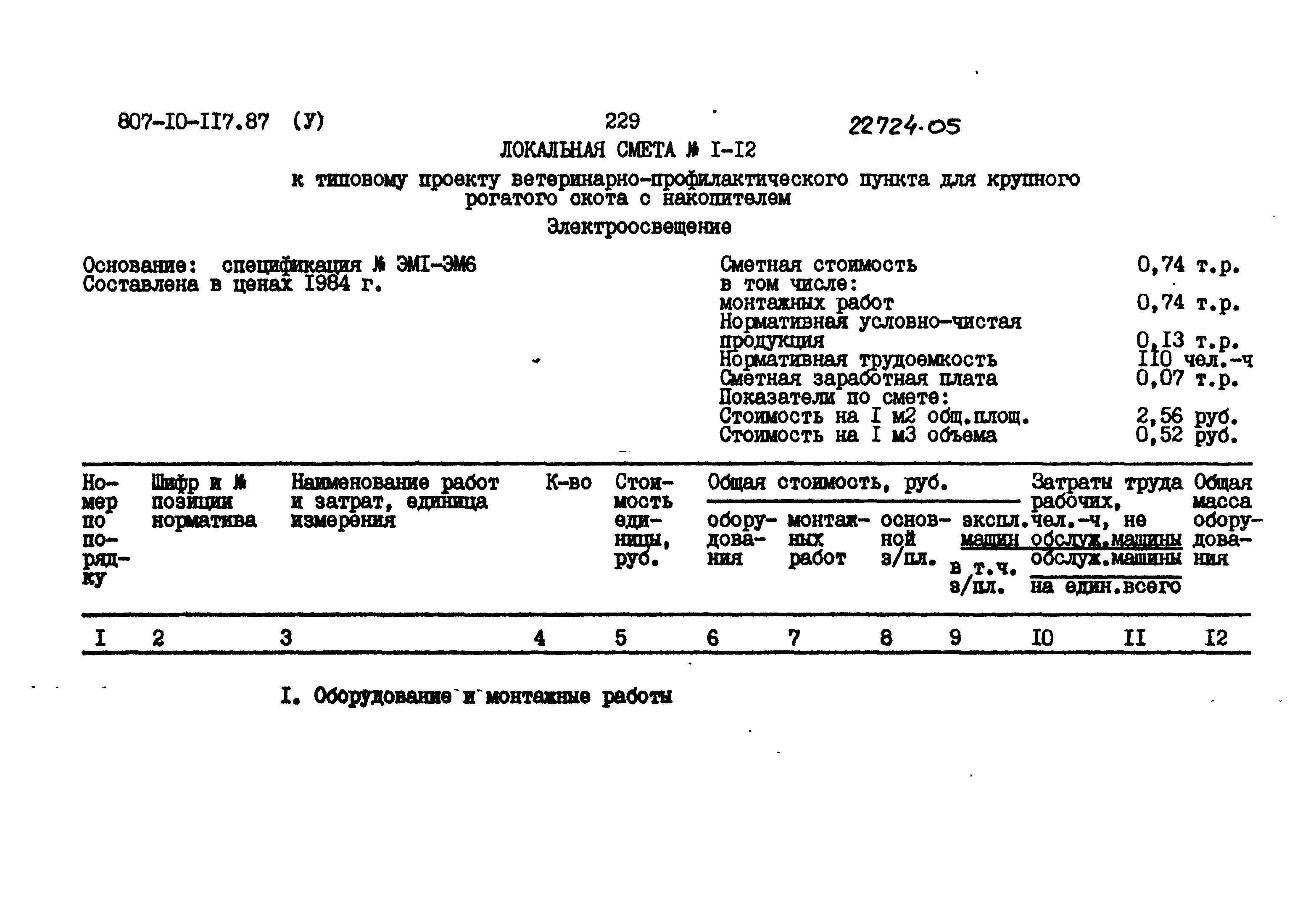 Типовой проект 807-10-117.87