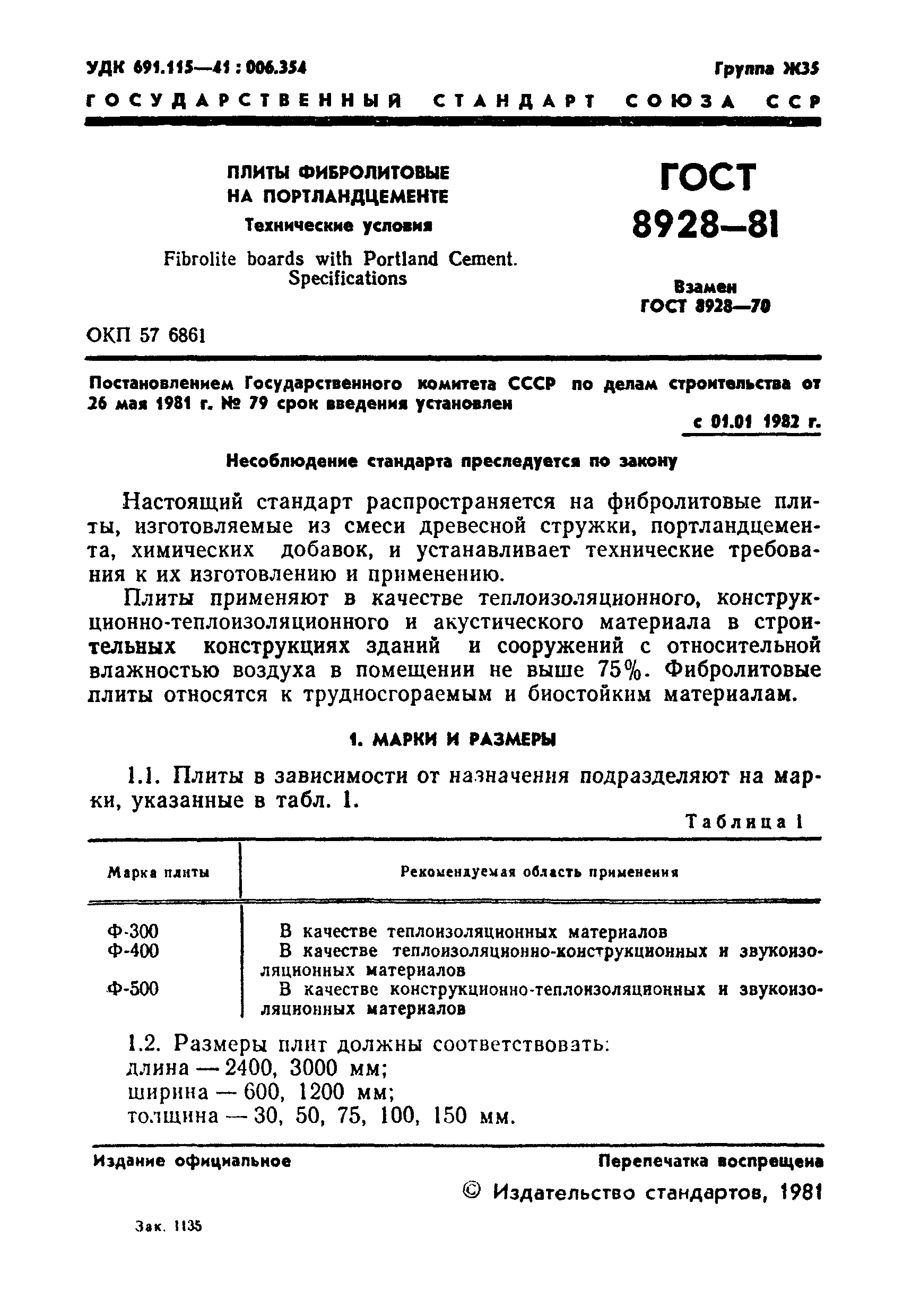 ГОСТ 8928-81