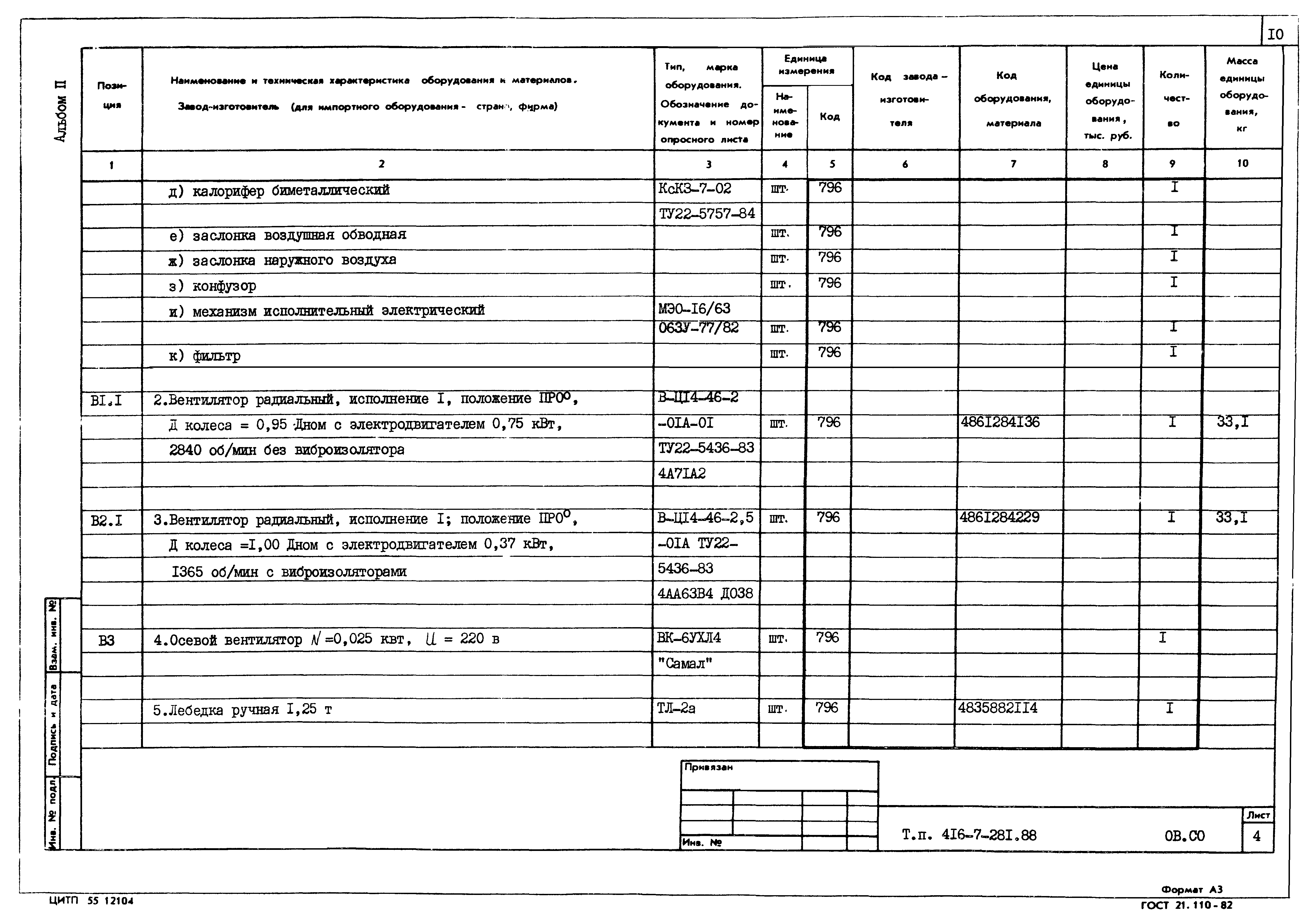 Типовой проект 416-7-281.88