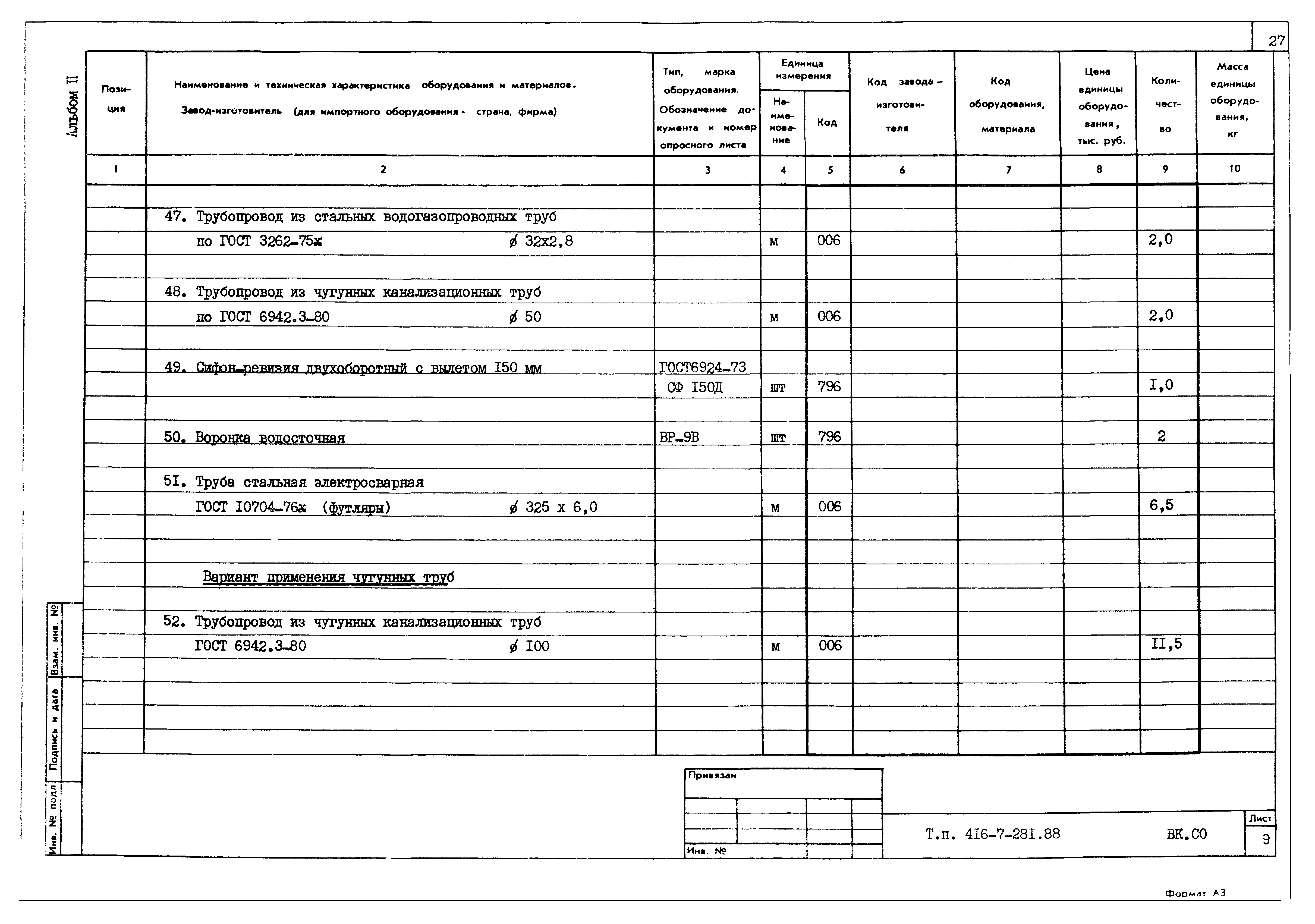 Типовой проект 416-7-281.88