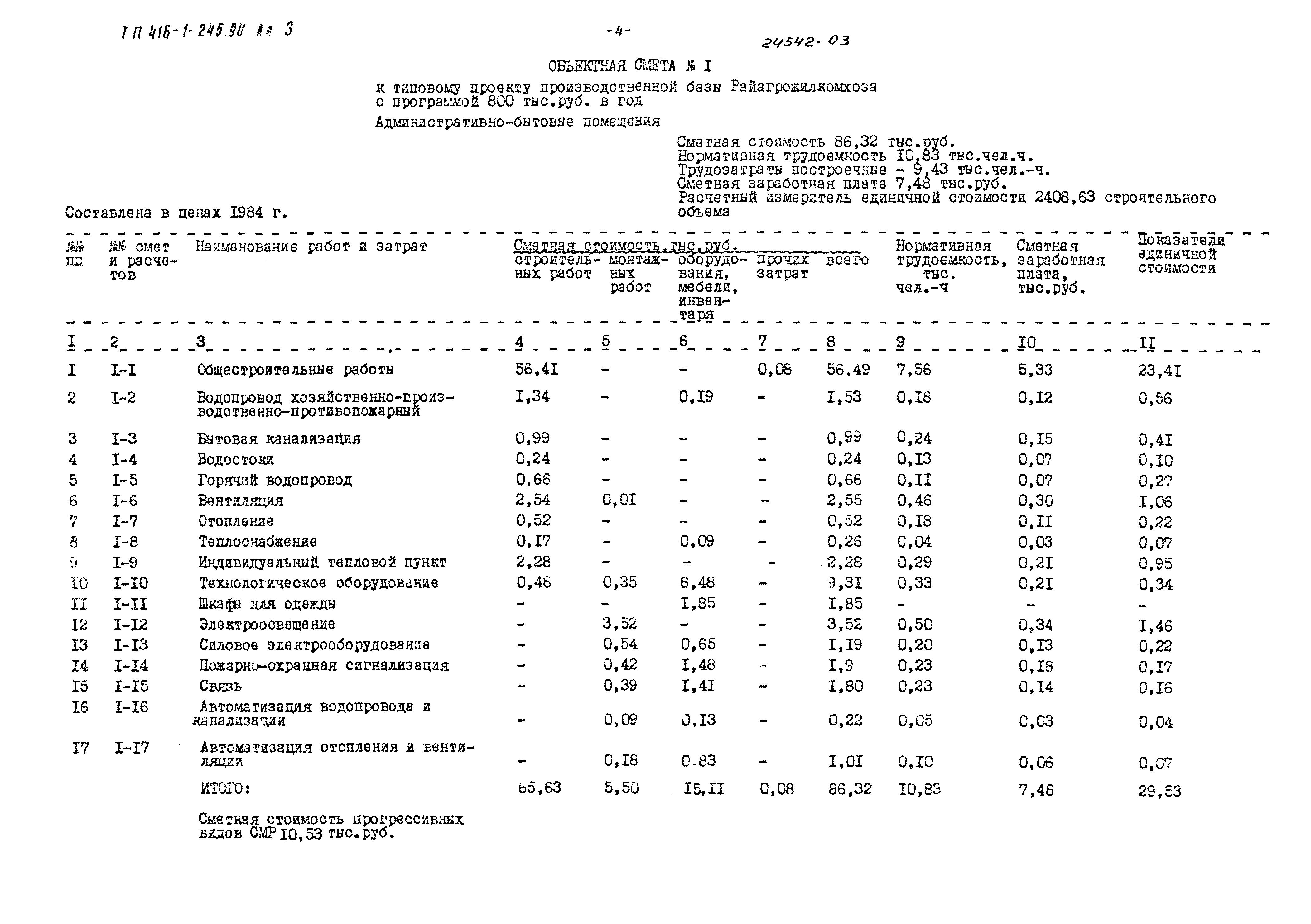 Типовой проект 416-1-245.90