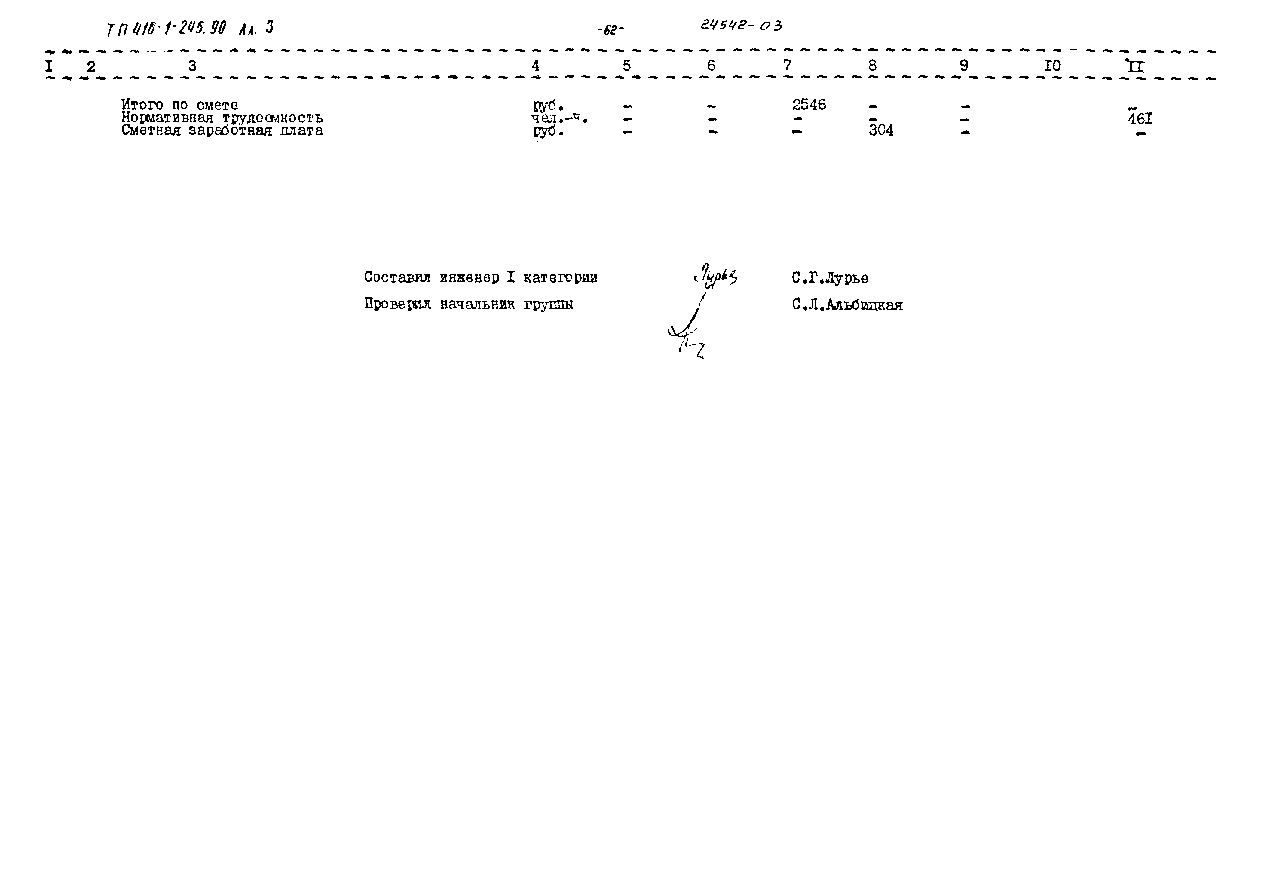 Типовой проект 416-1-245.90