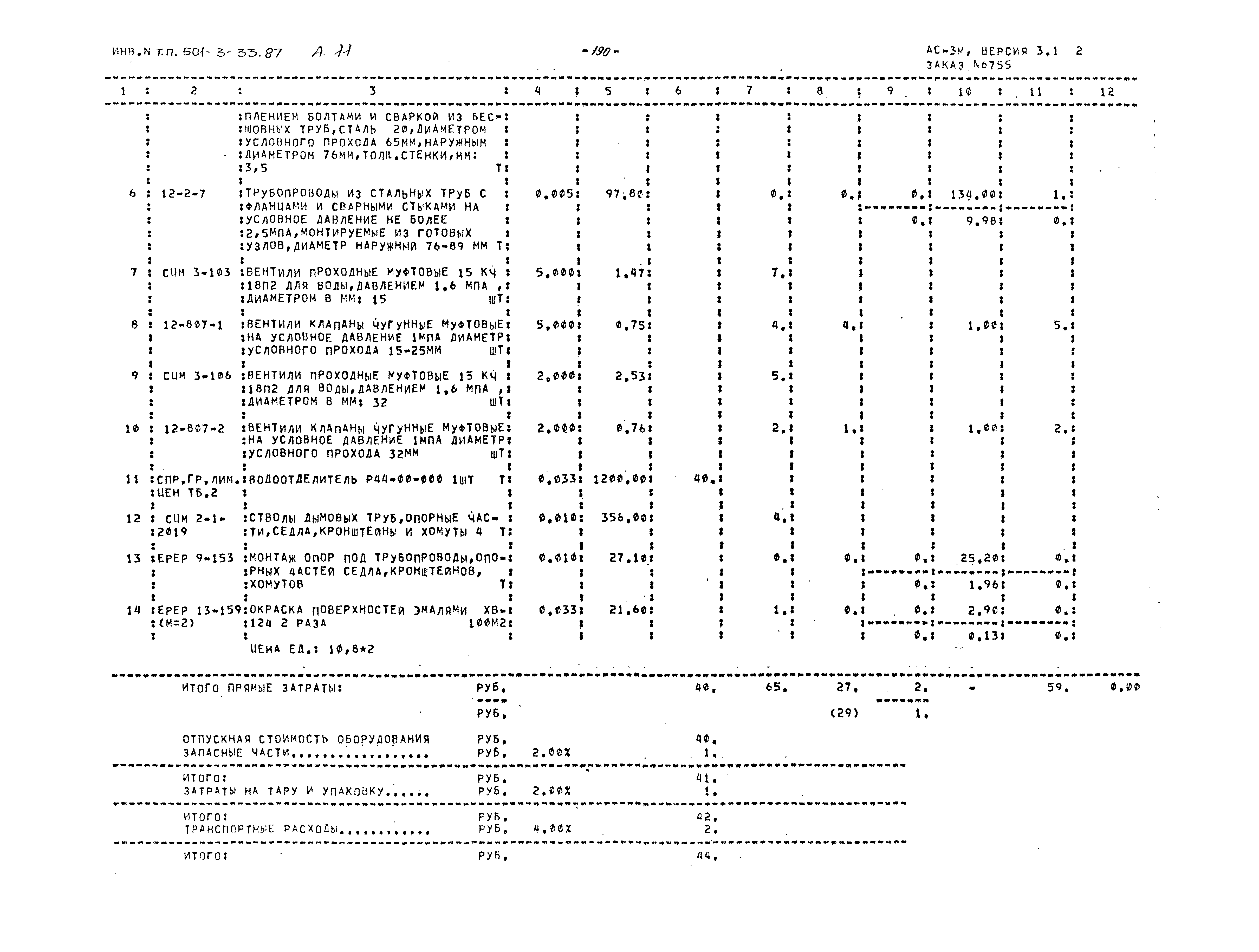 Типовой проект 501-3-33.87