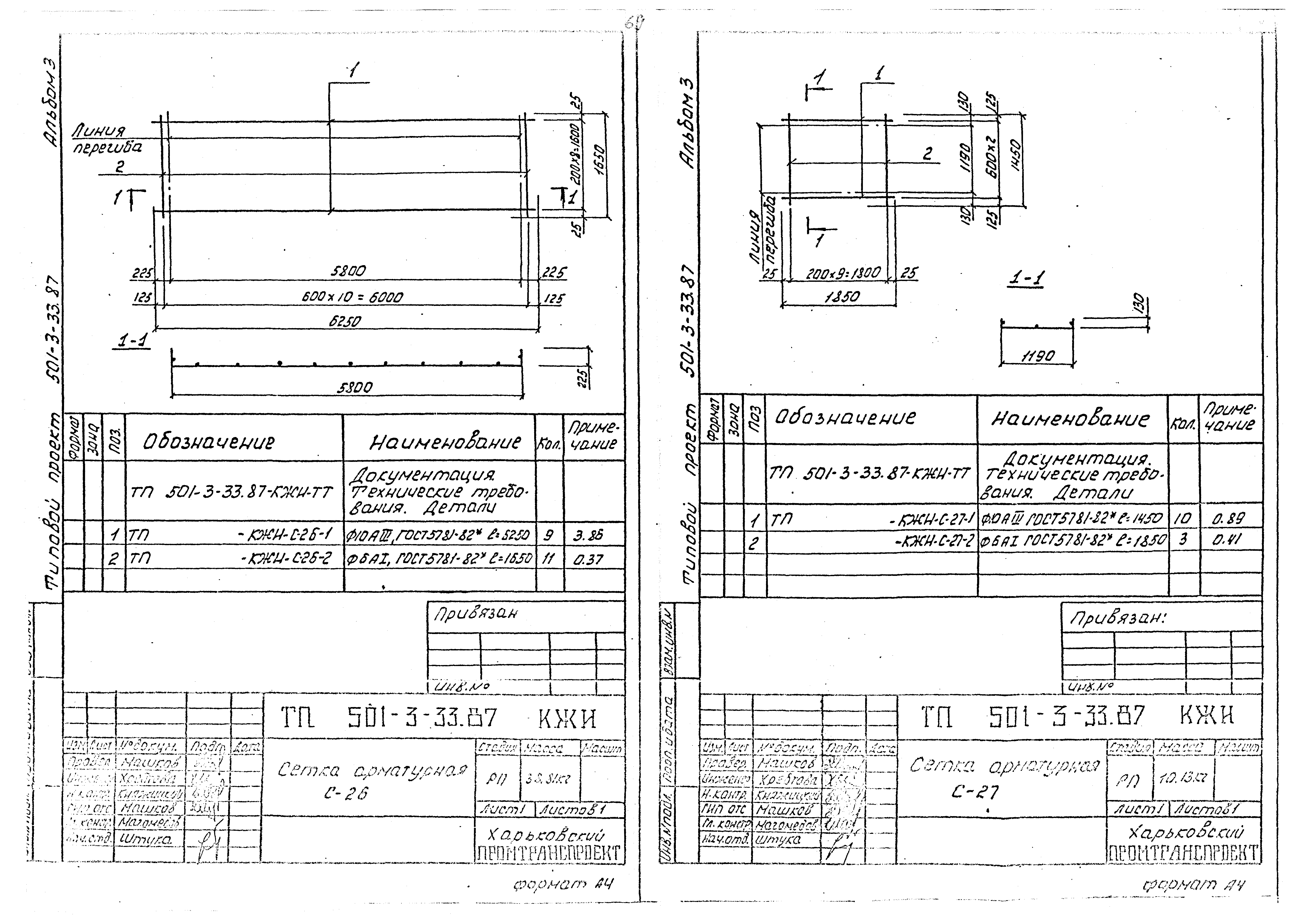 Типовой проект 501-3-33.87