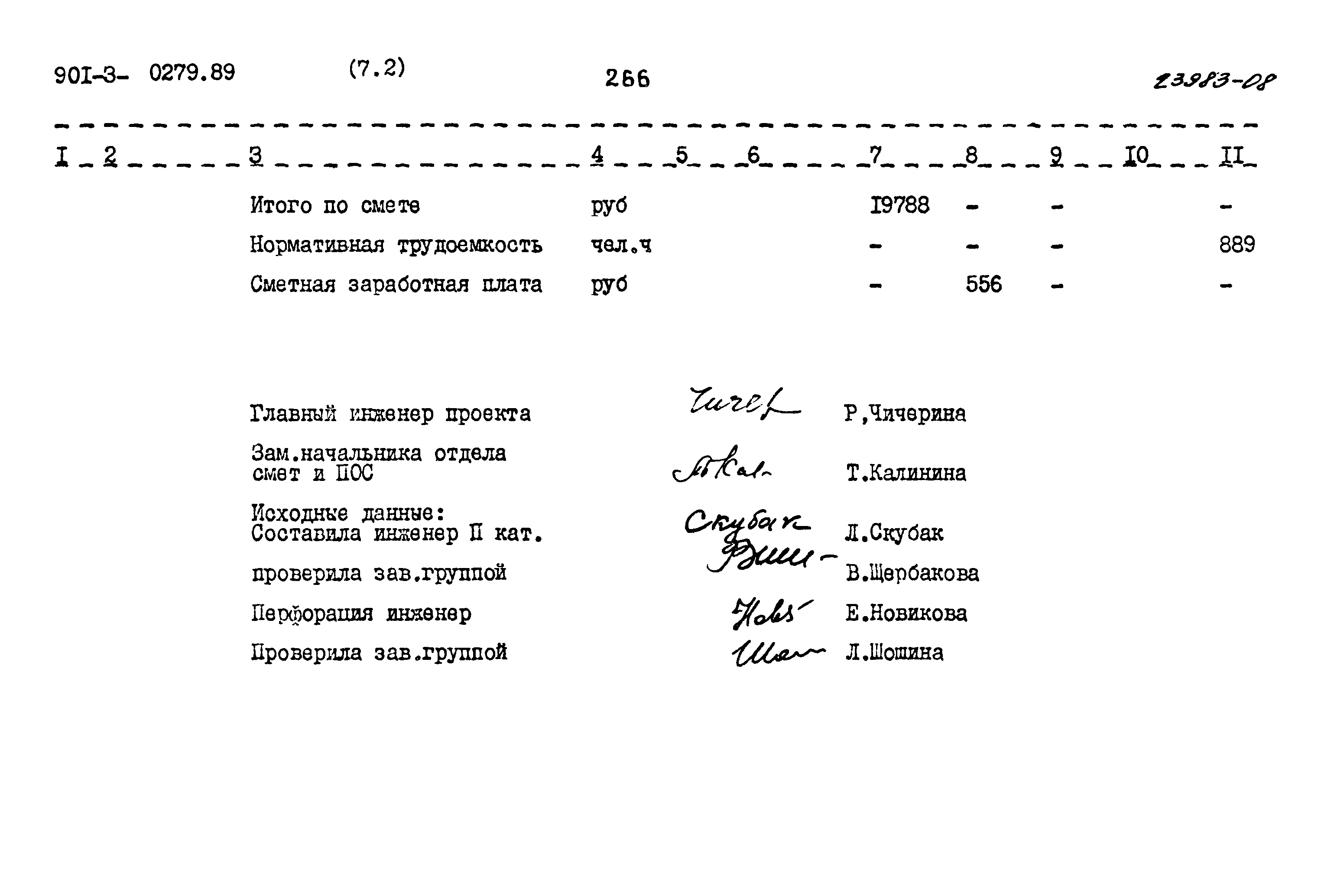 Типовые проектные решения 901-3-0279.89