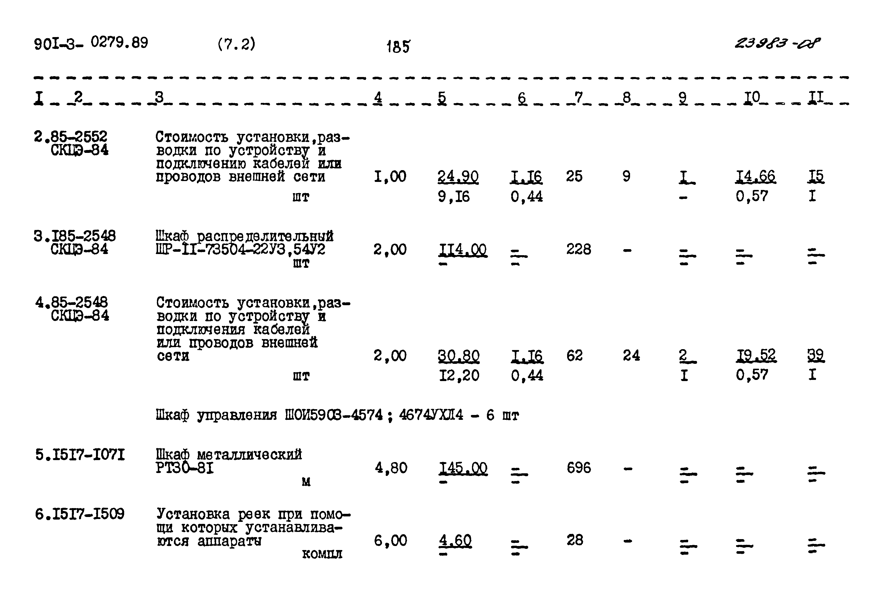 Типовые проектные решения 901-3-0279.89