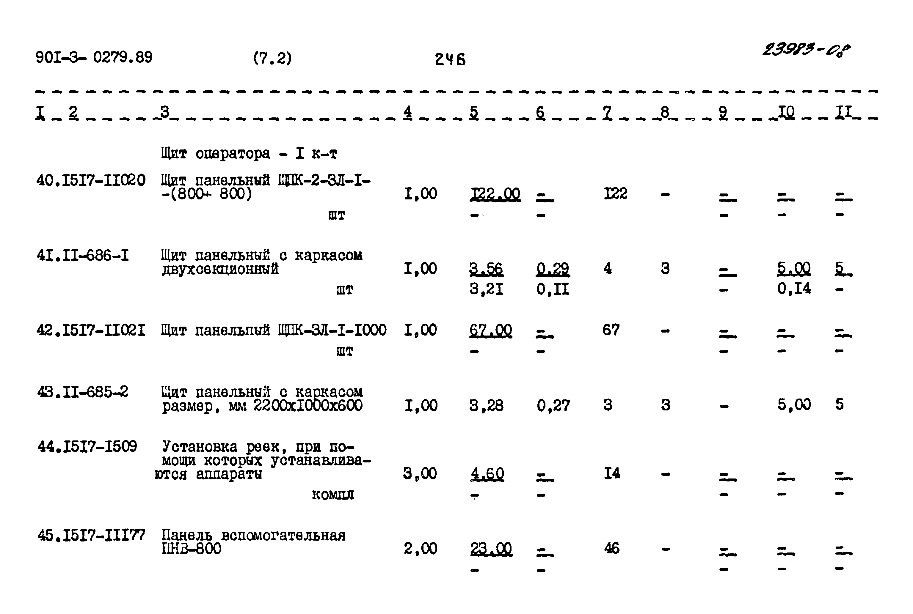 Типовые проектные решения 901-3-0279.89