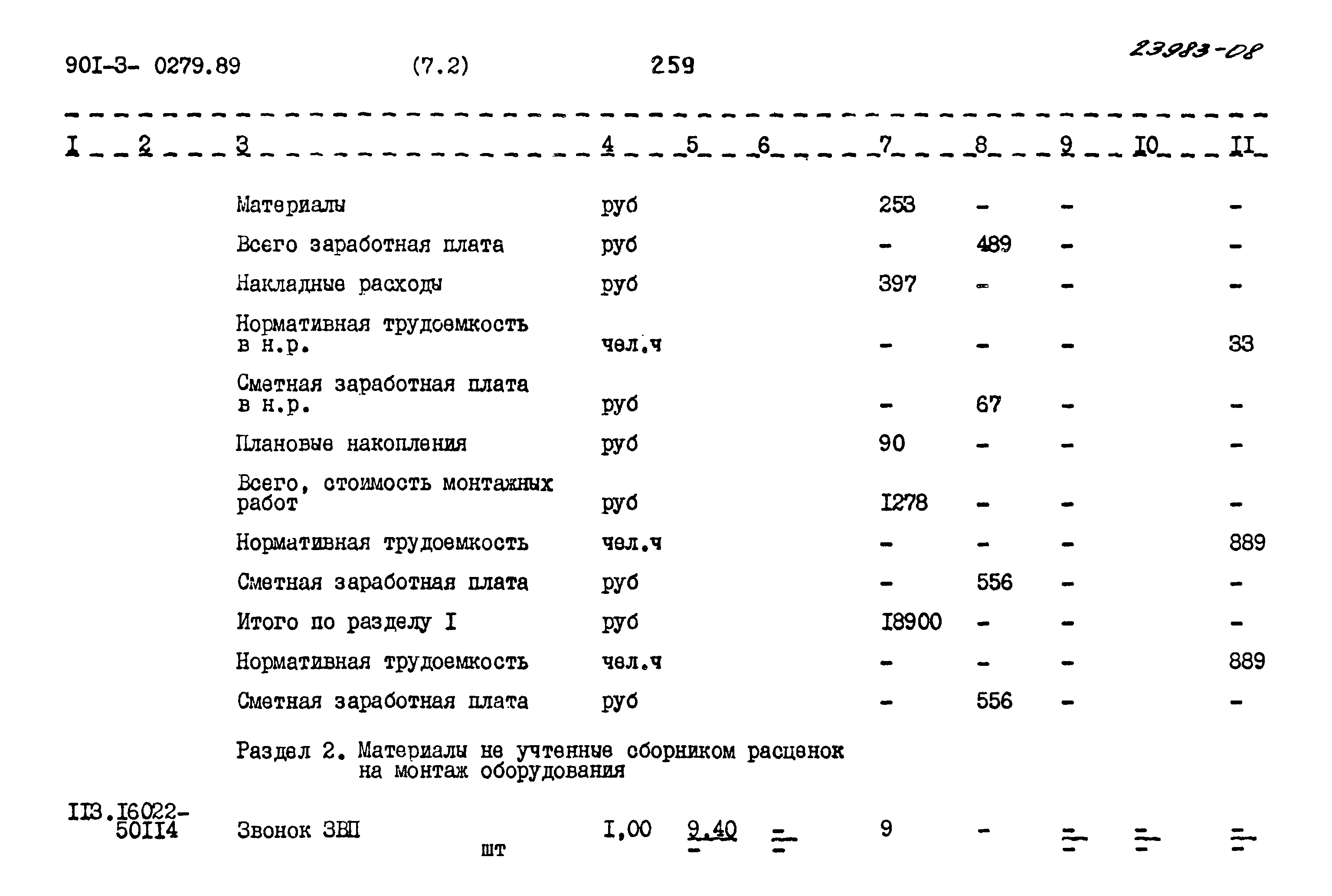 Типовые проектные решения 901-3-0279.89