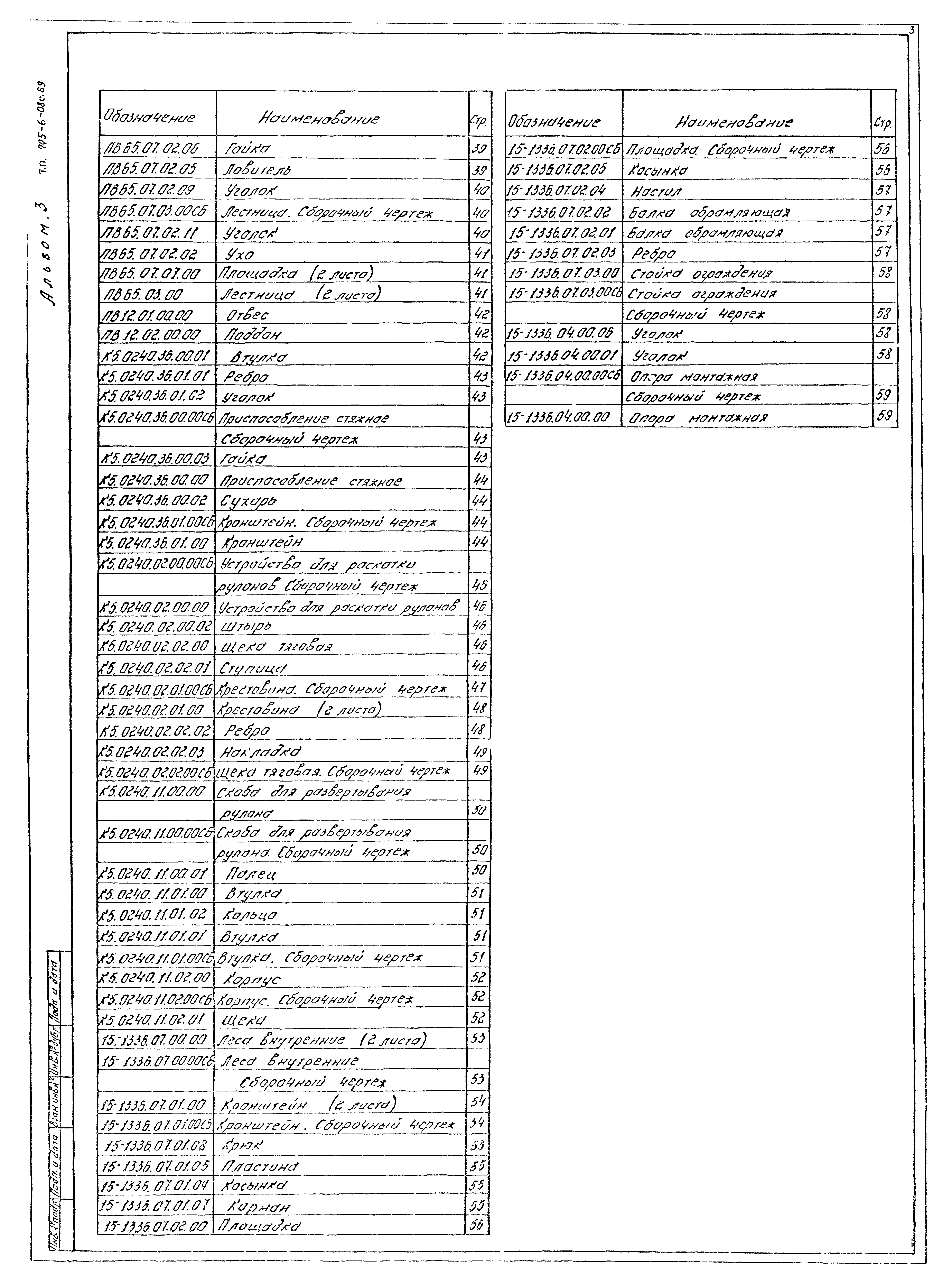 Типовые проектные решения 705-6-08с.89