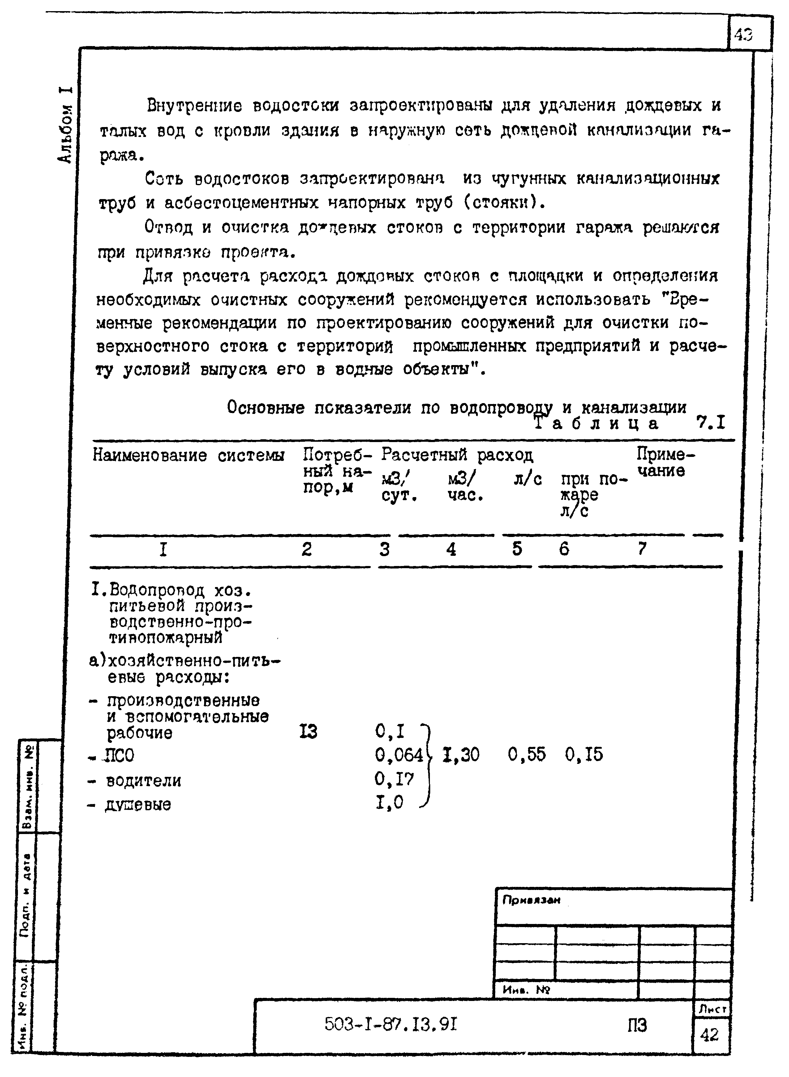 Типовой проект 503-1-87.13.91
