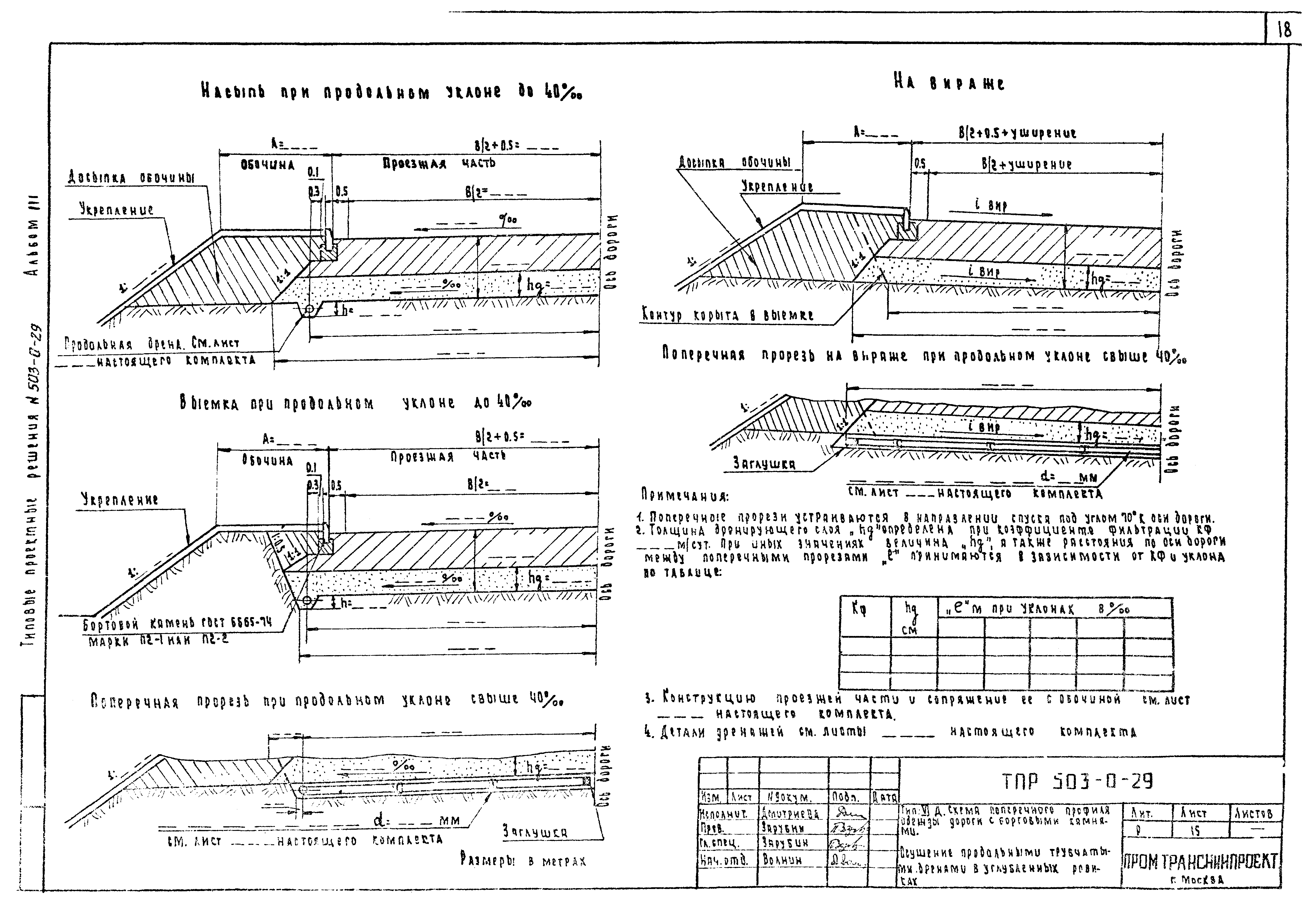 Типовые проектные решения 503-0-29