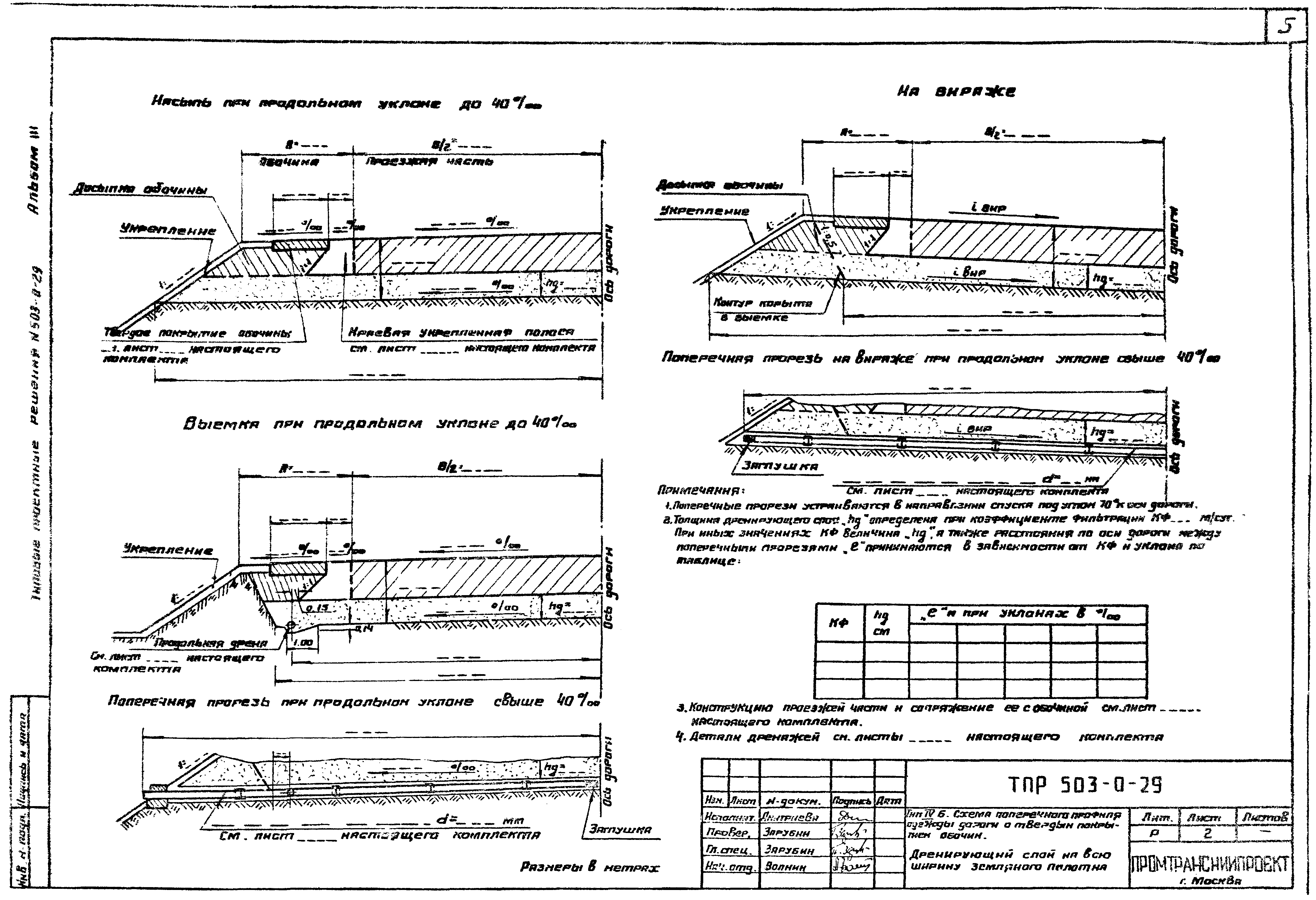 Типовые проектные решения 503-0-29