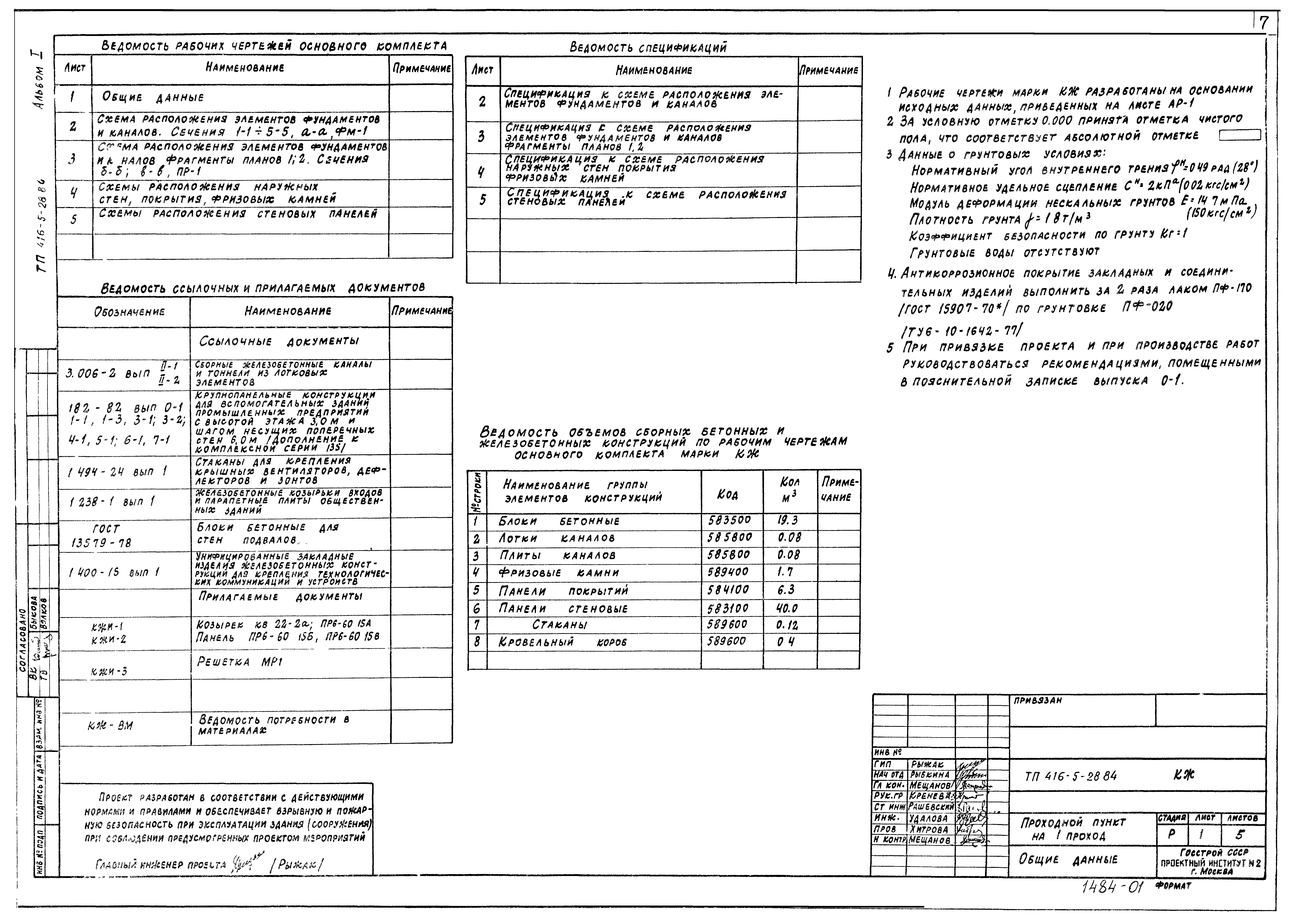Типовой проект 416-5-28.84