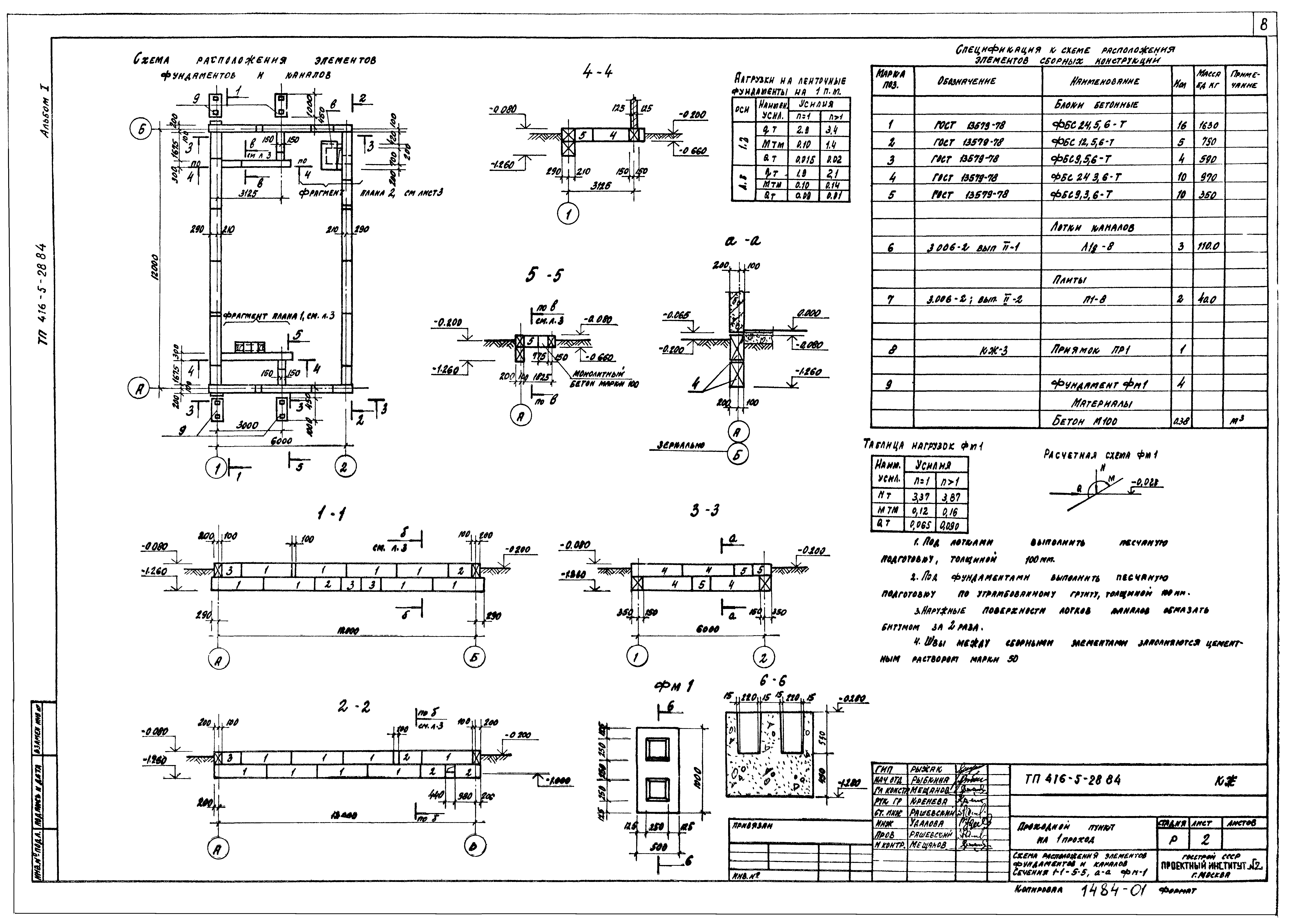 Типовой проект 416-5-28.84