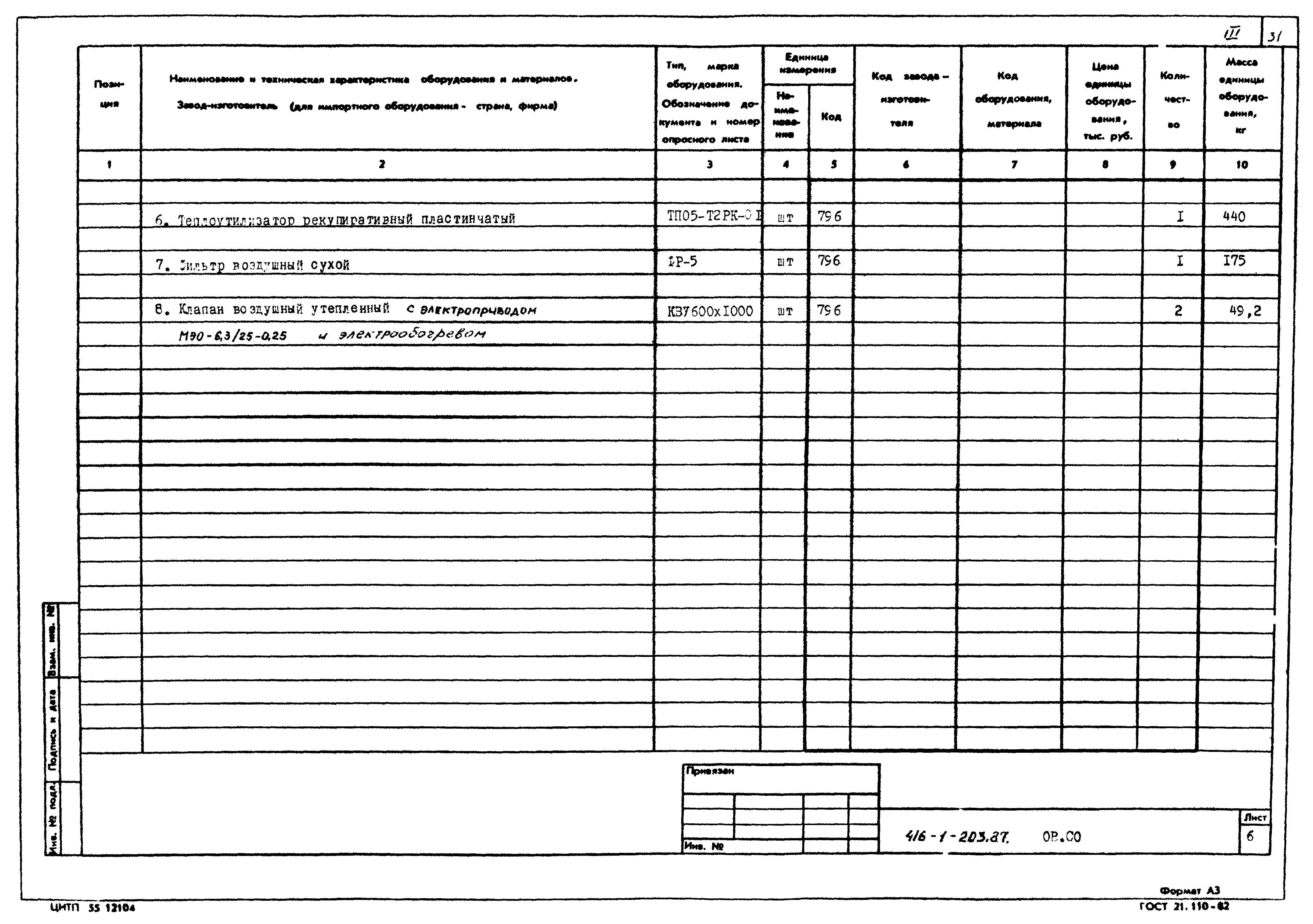 Типовой проект 416-1-203.87