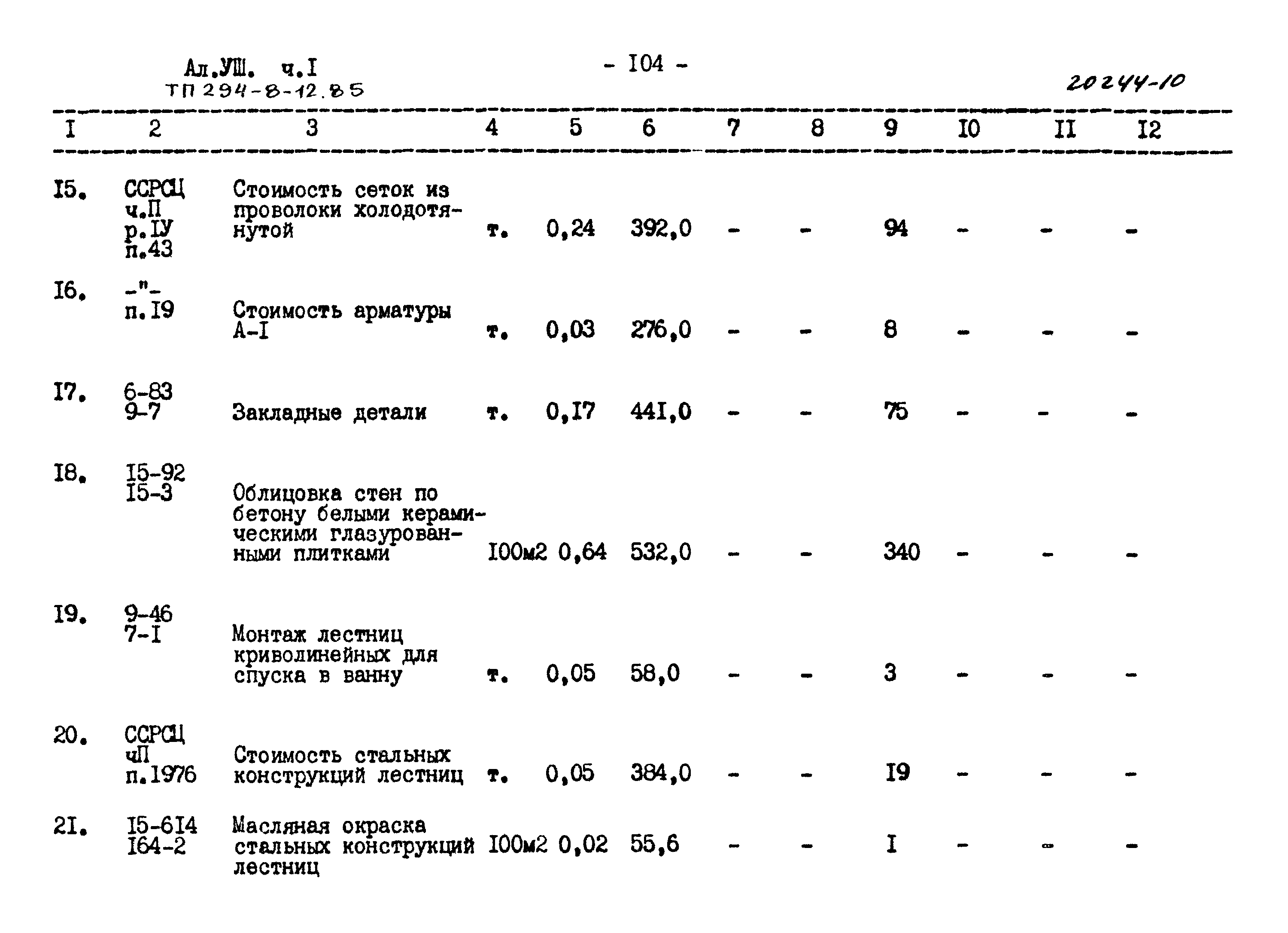 Типовой проект 294-8-12.85