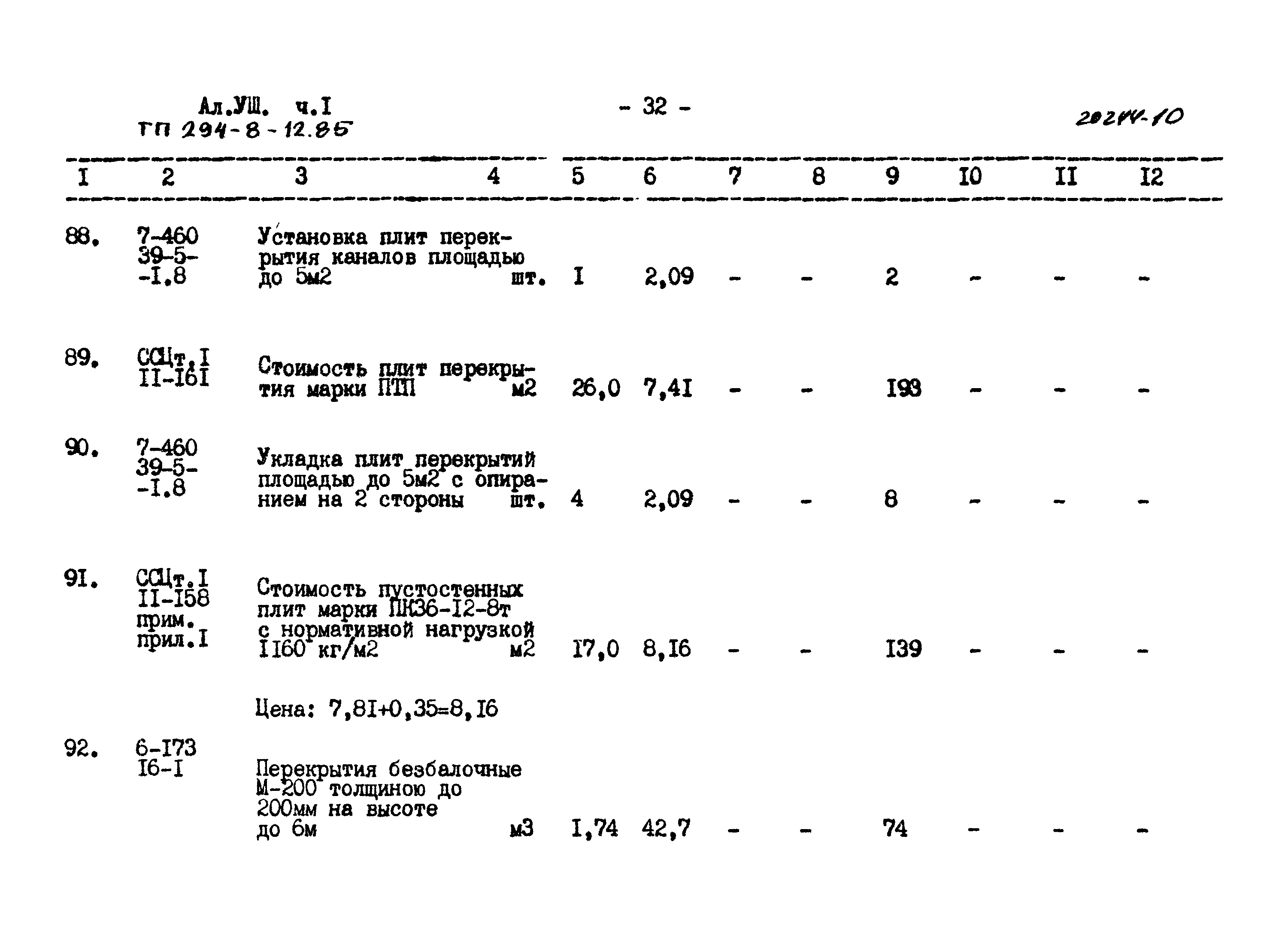 Типовой проект 294-8-12.85