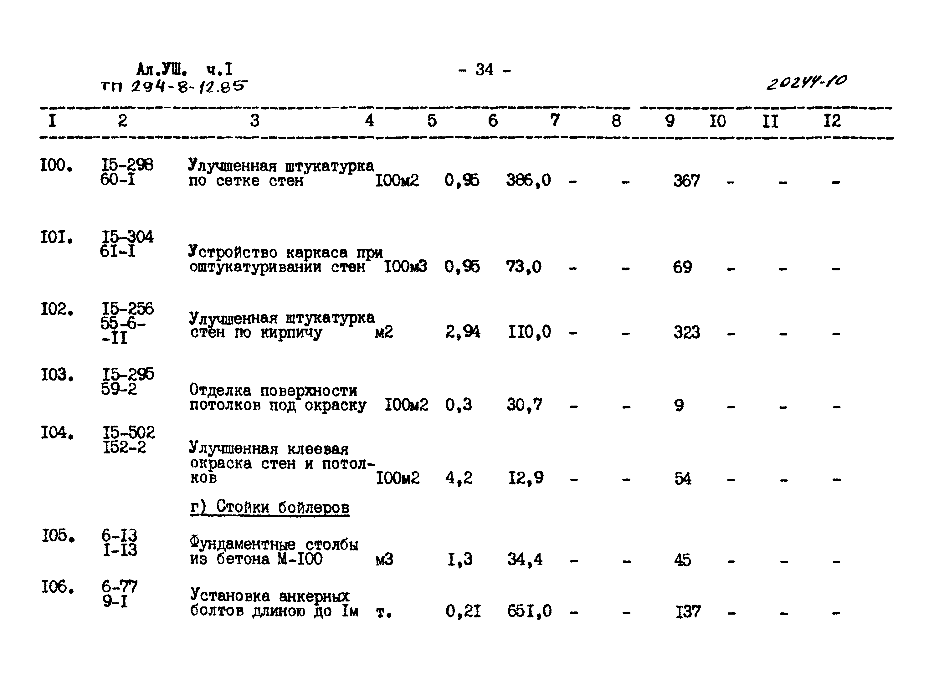 Типовой проект 294-8-12.85