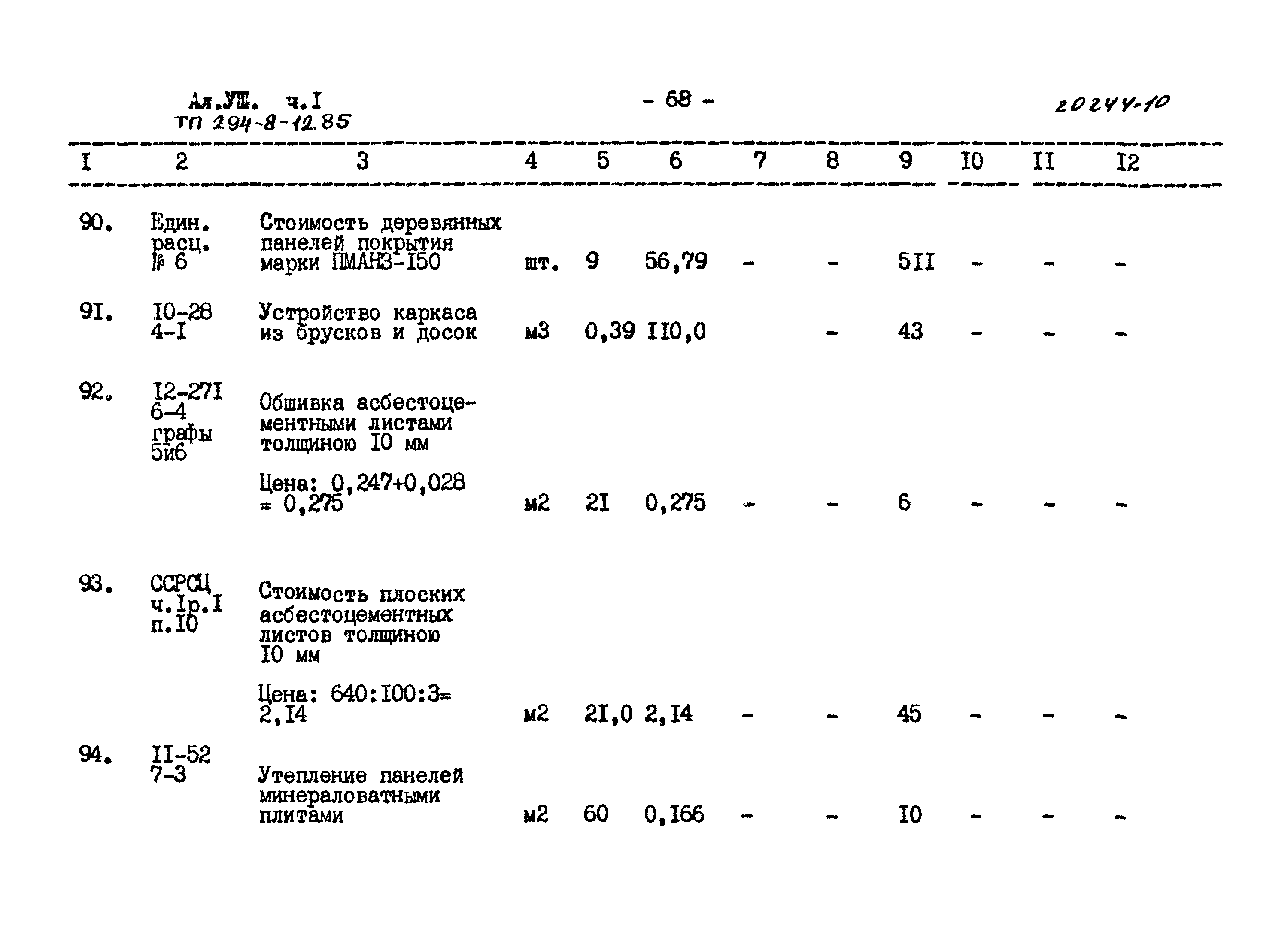 Типовой проект 294-8-12.85