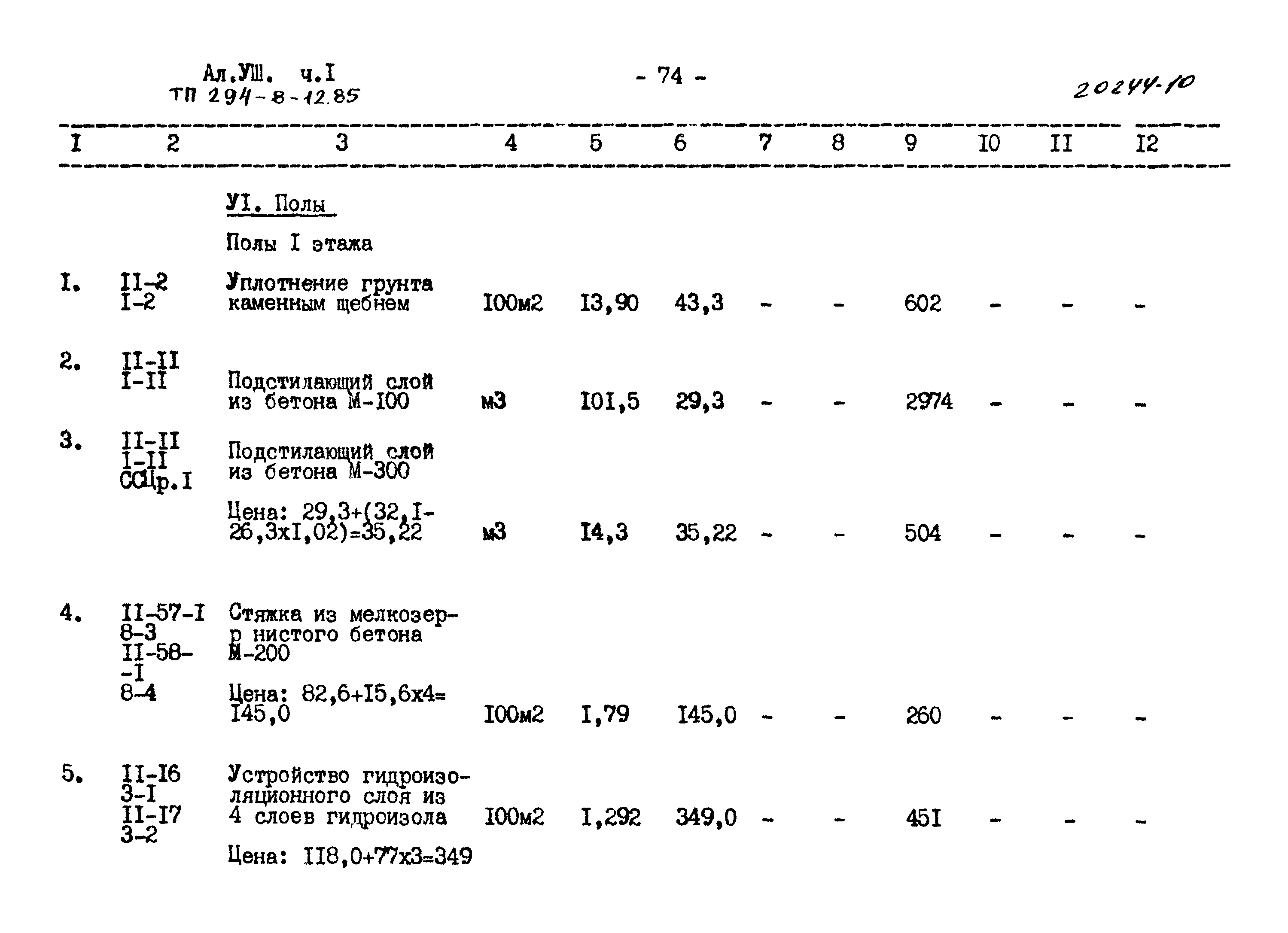Типовой проект 294-8-12.85