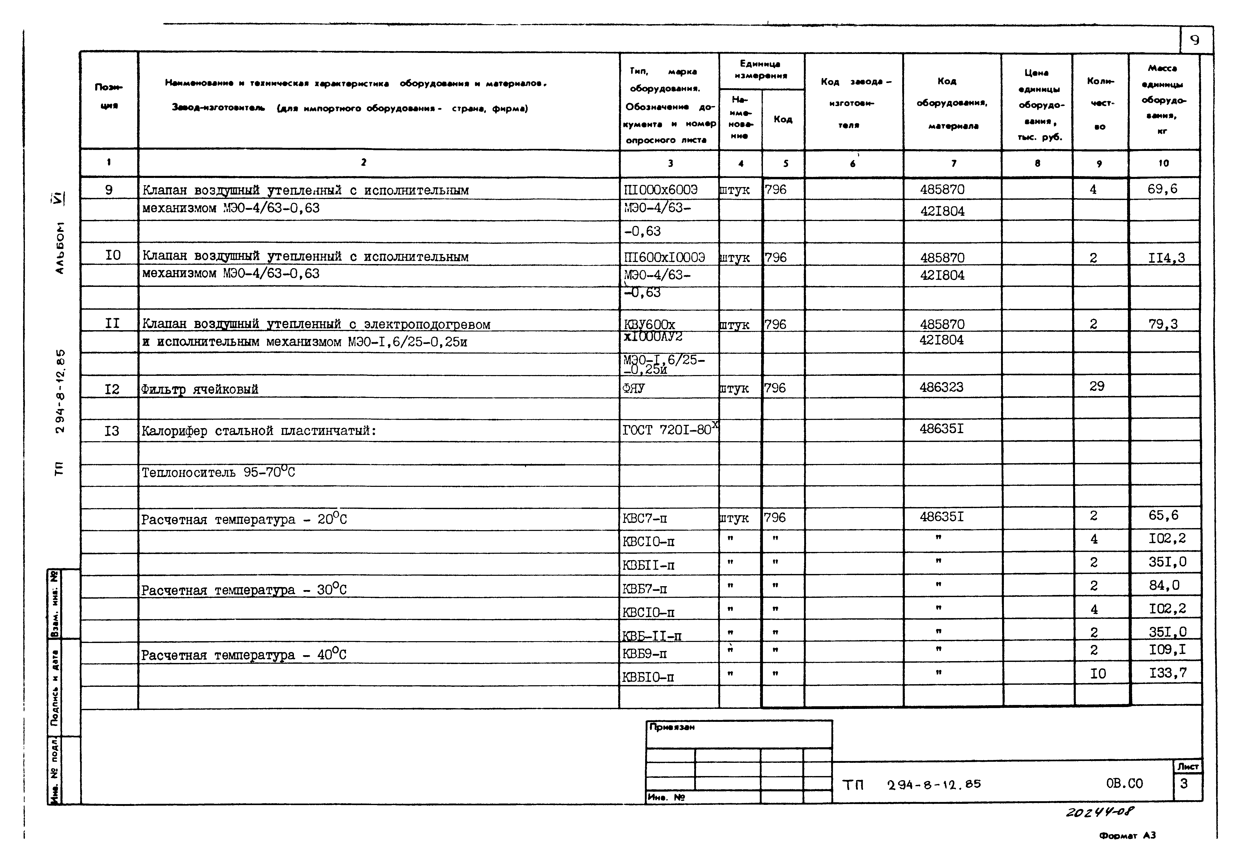 Типовой проект 294-8-12.85